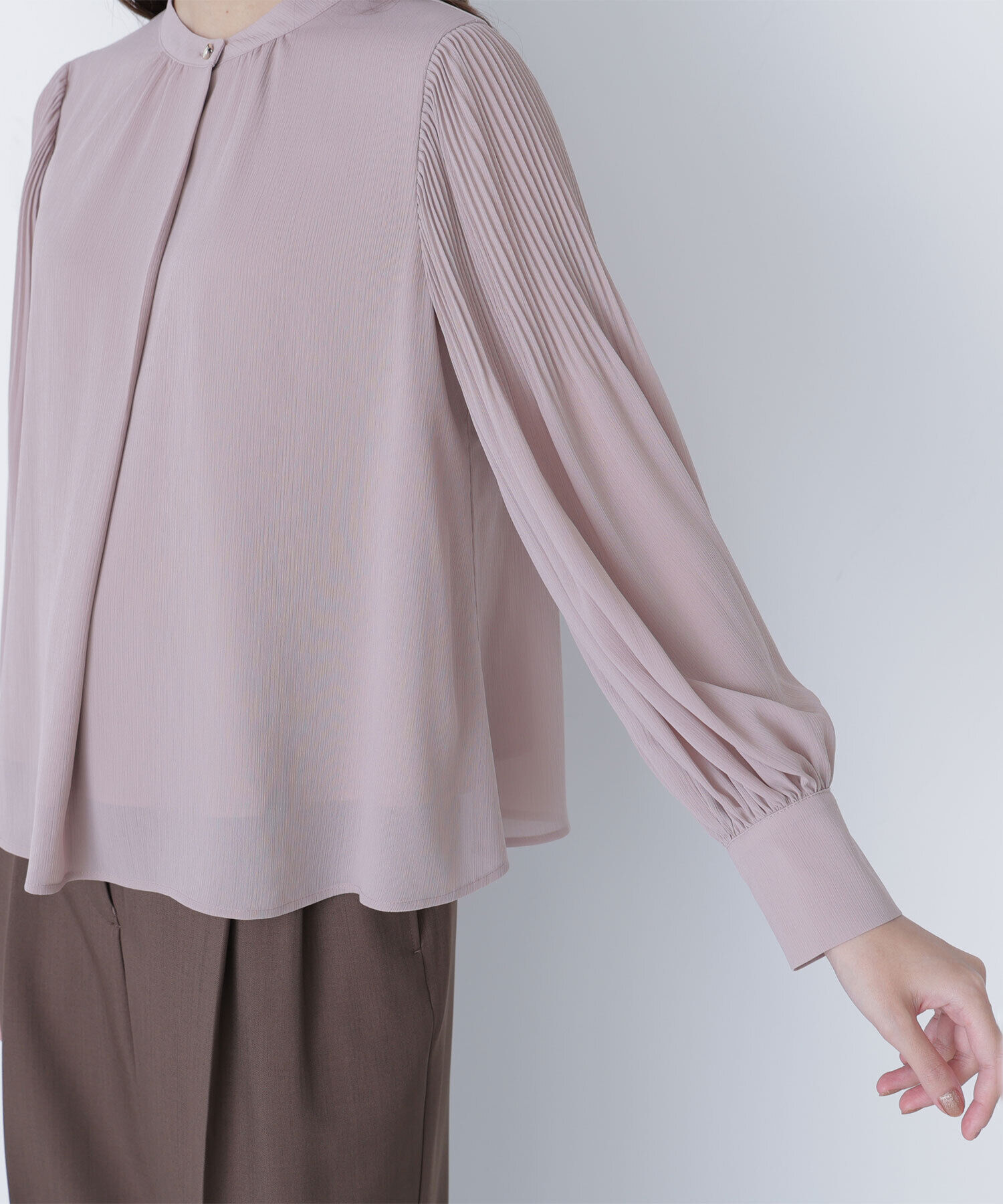  「メタルポイント楊柳ブラウス」|シャツ・ブラウス|