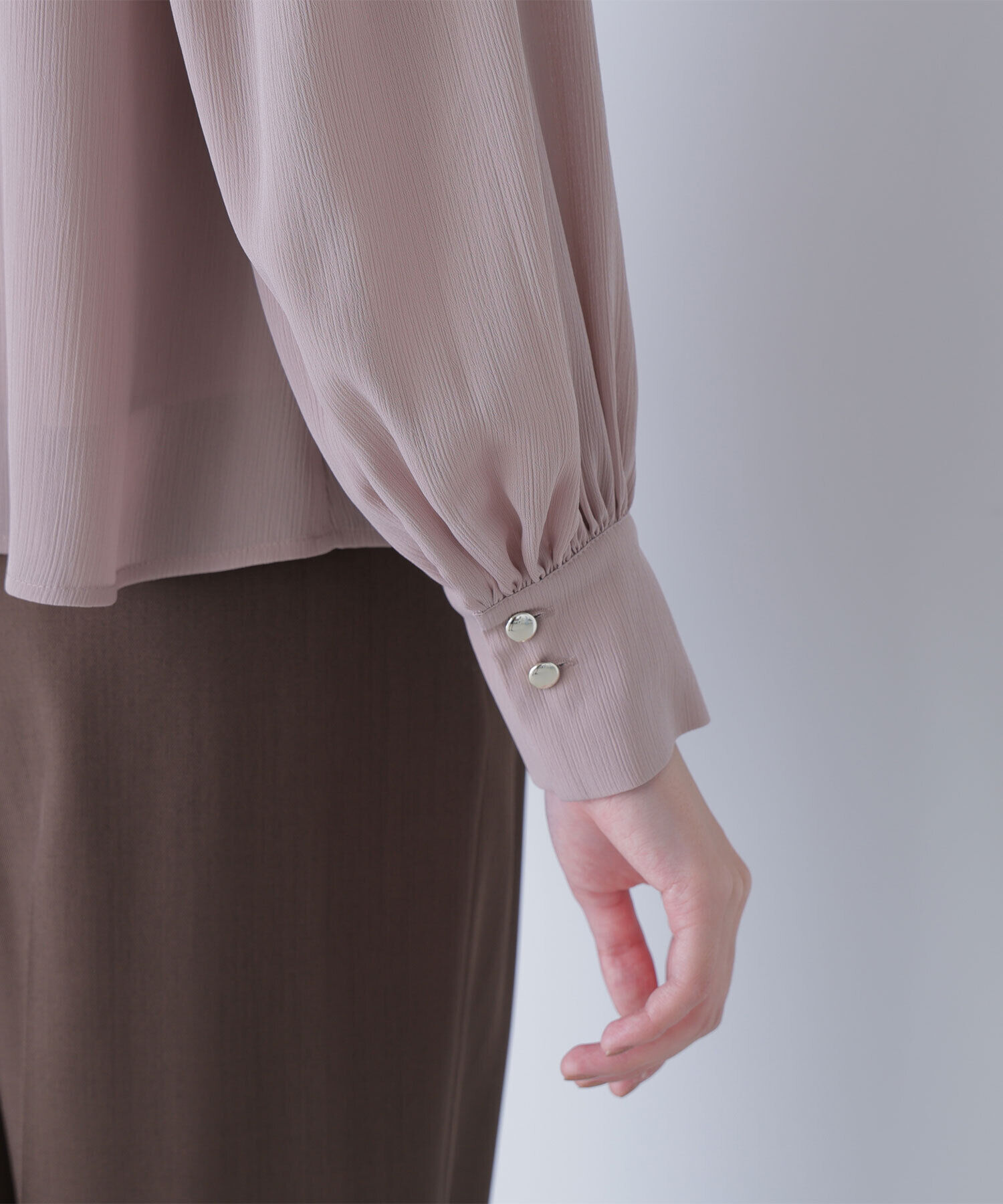  「メタルポイント楊柳ブラウス」|シャツ・ブラウス|