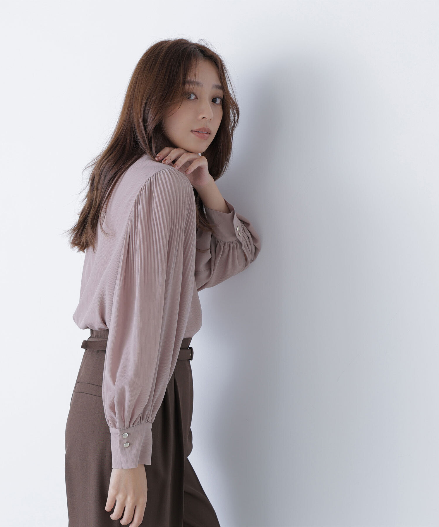  「メタルポイント楊柳ブラウス」|シャツ・ブラウス|