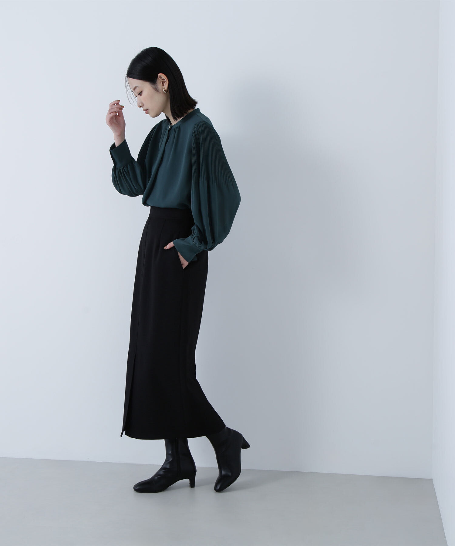  「メタルポイント楊柳ブラウス」|シャツ・ブラウス|