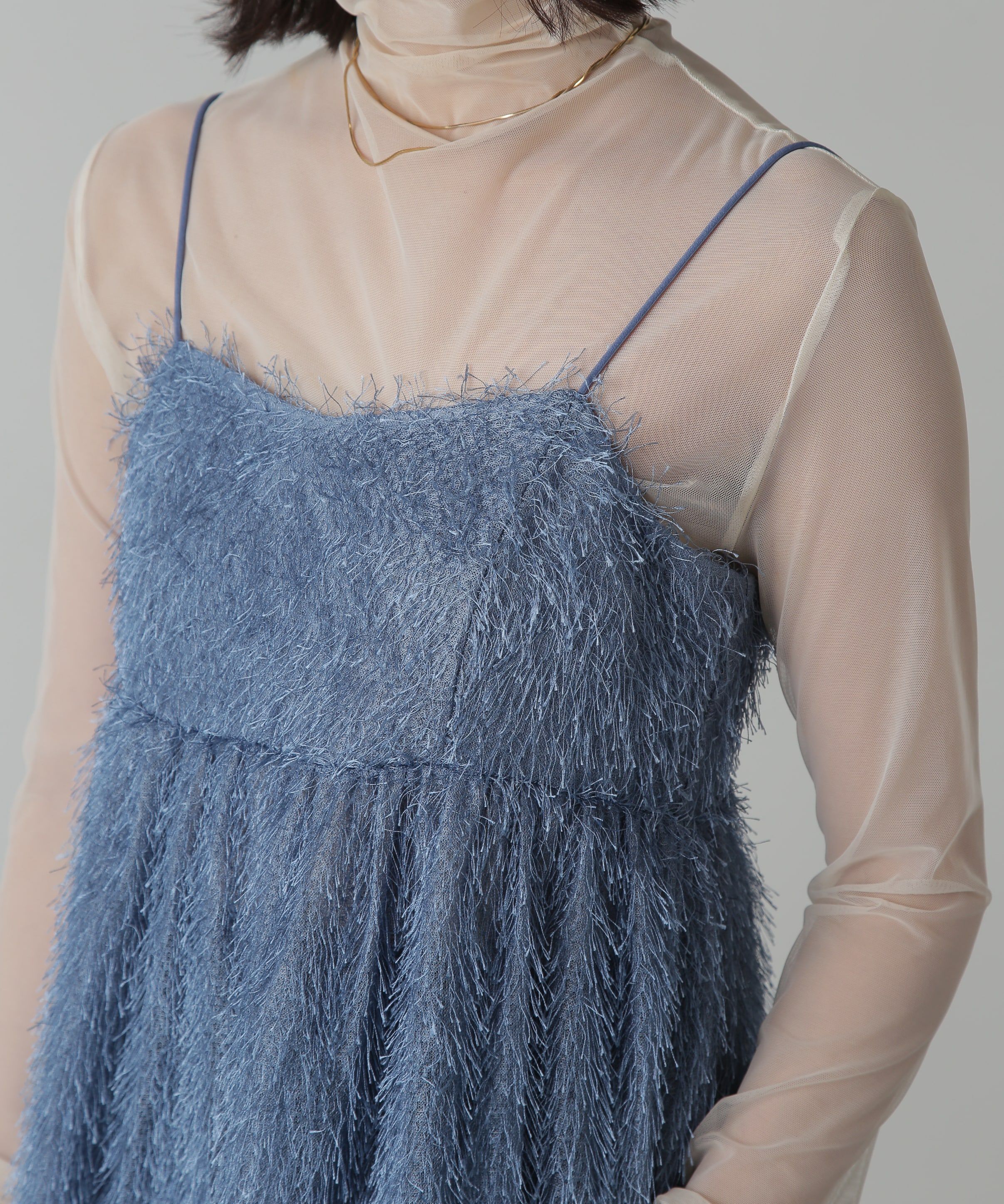  「前後2Wayシャギービスチェ」|シャツ・ブラウス|