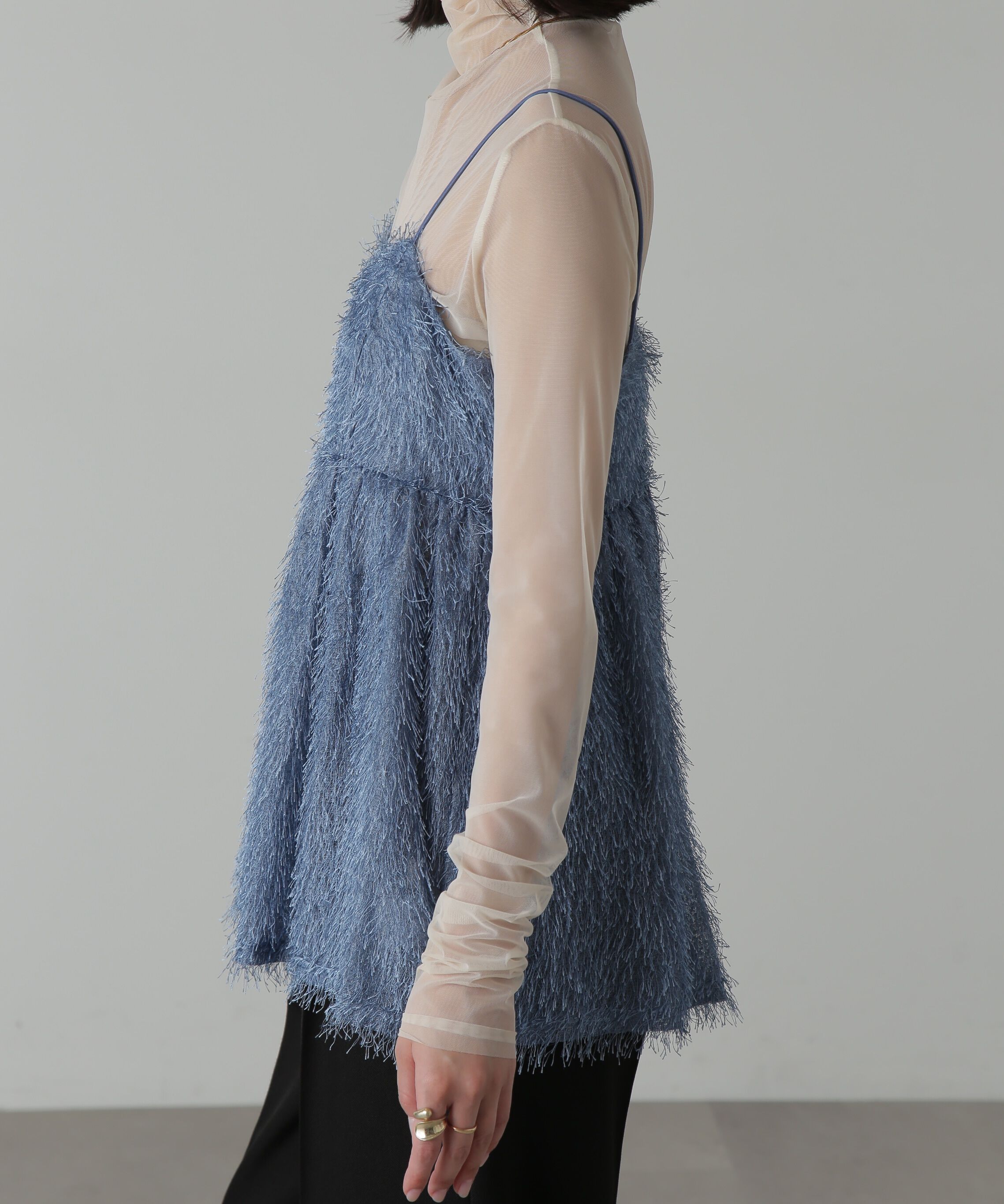  「前後2Wayシャギービスチェ」|シャツ・ブラウス|