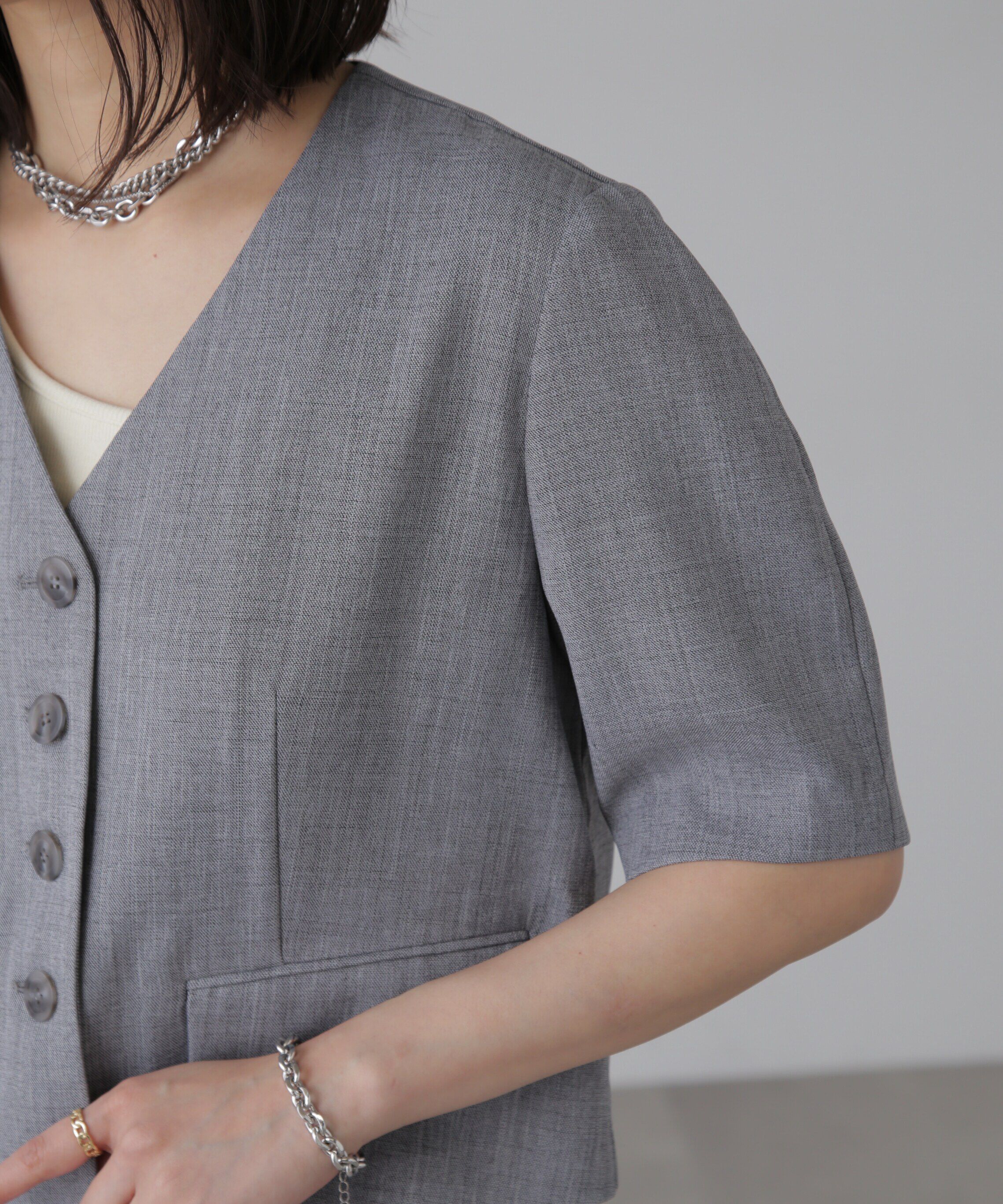  「〈セットアップ対応〉ショート丈ジャケット」|その他|