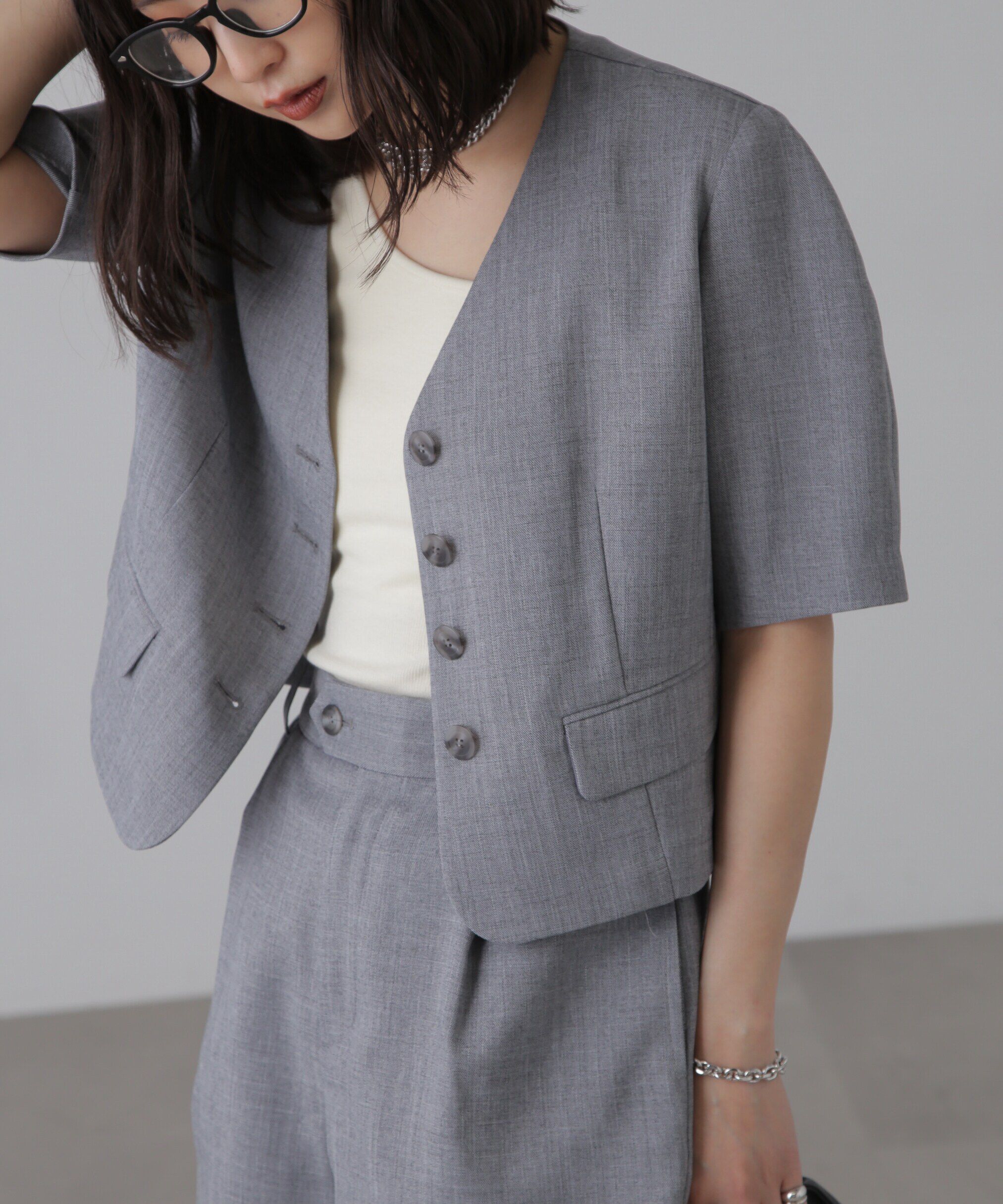  「〈セットアップ対応〉ショート丈ジャケット」|その他|