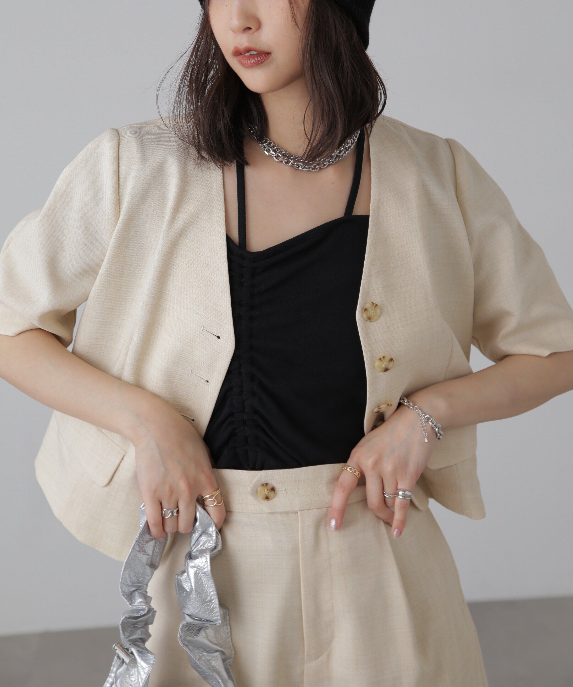  「〈セットアップ対応〉ショート丈ジャケット」|その他|