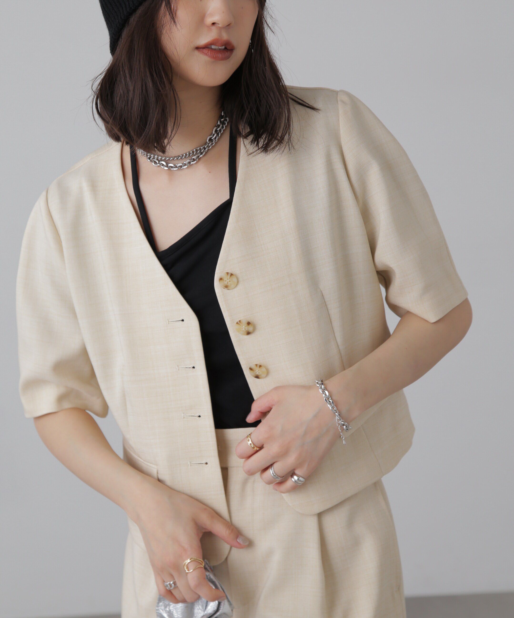  「〈セットアップ対応〉ショート丈ジャケット」|その他|