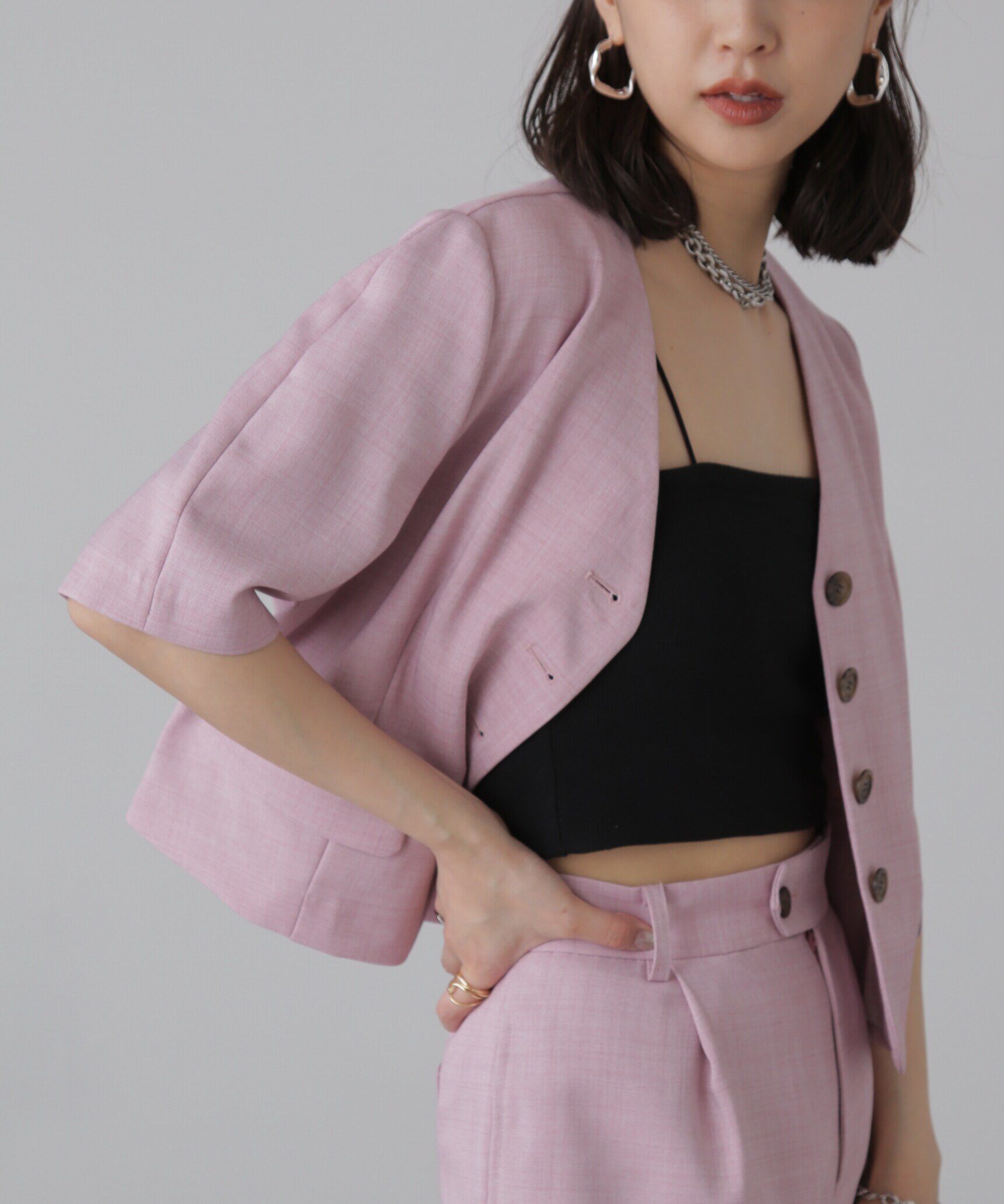  「〈セットアップ対応〉ショート丈ジャケット」|その他|