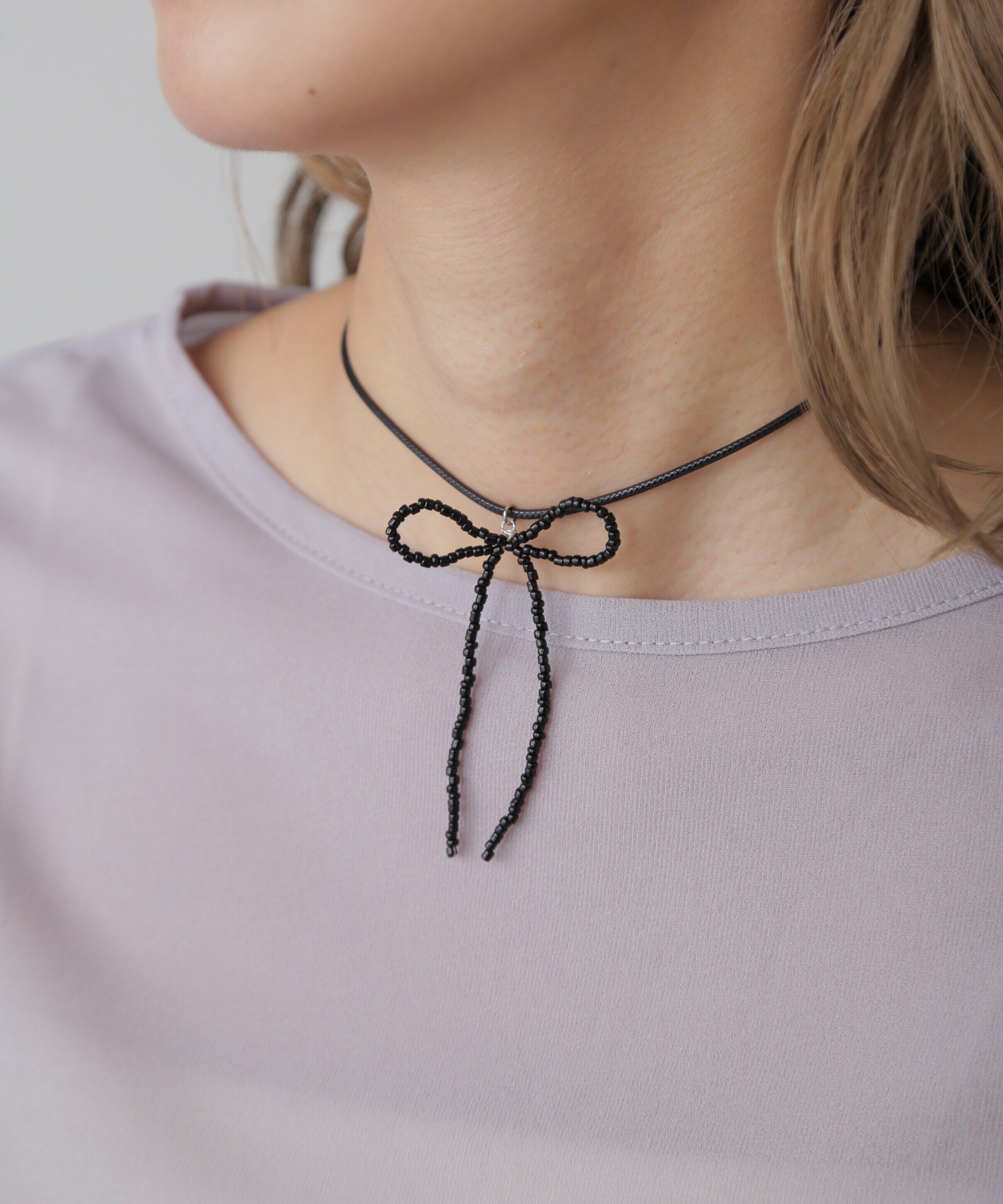  「ロングリボンネックレス」|その他|