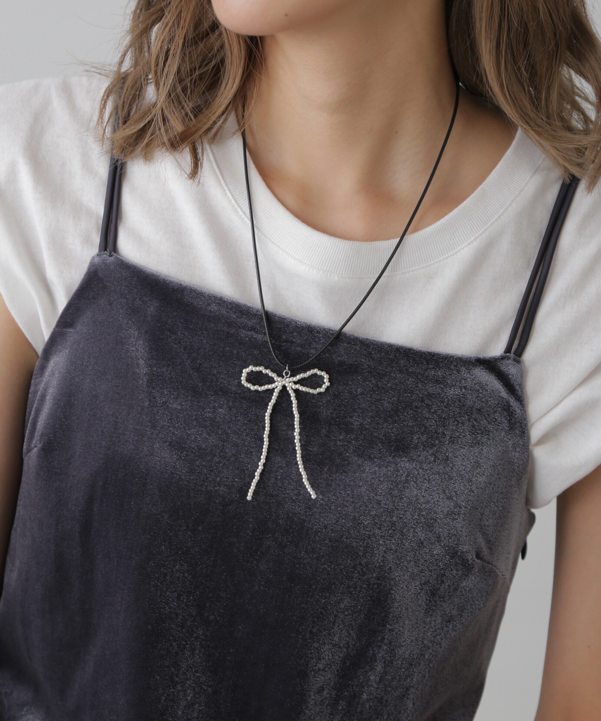  「ロングリボンネックレス」|その他|