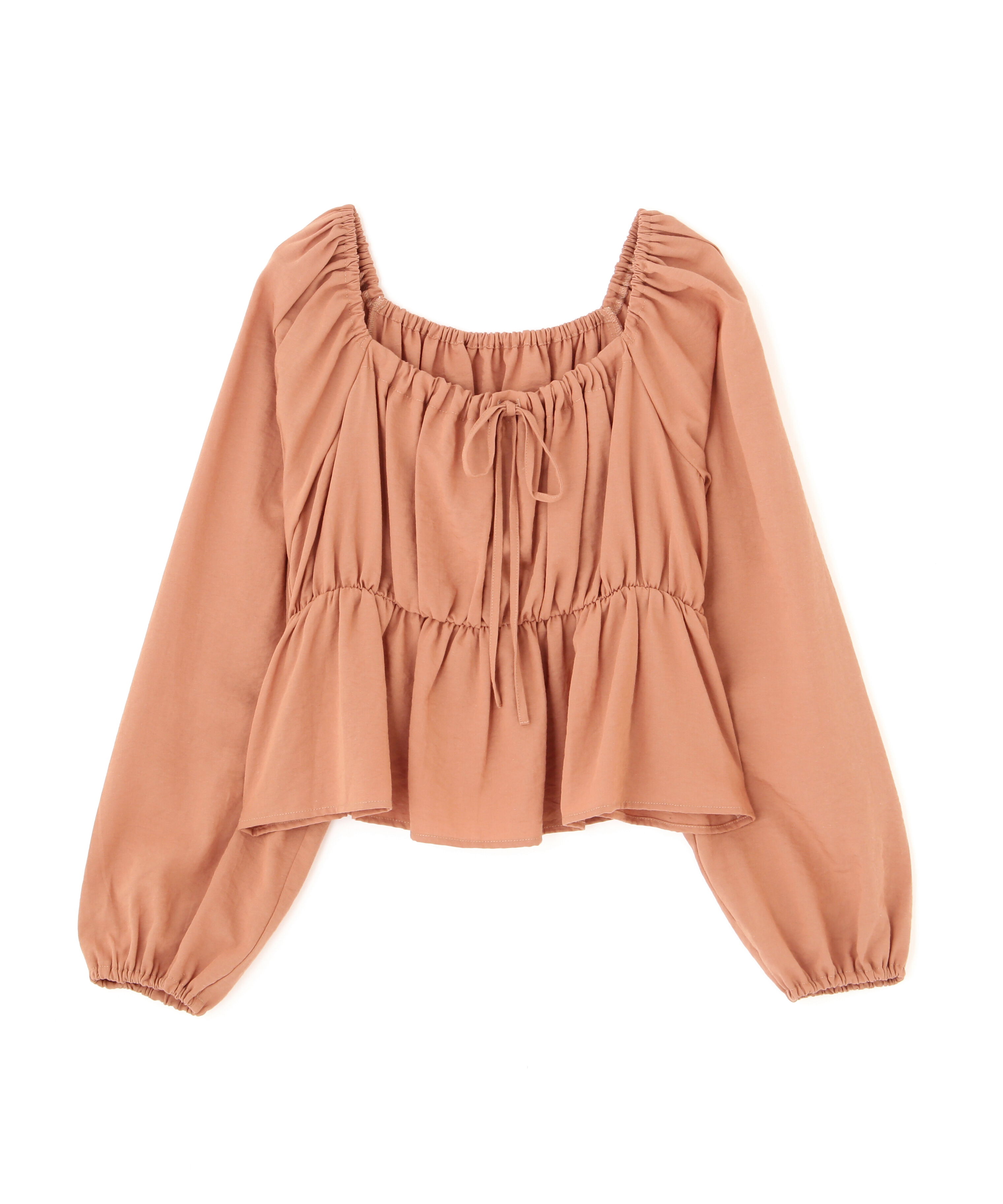  「ペプラムスクエアネックブラウス」|シャツ・ブラウス|