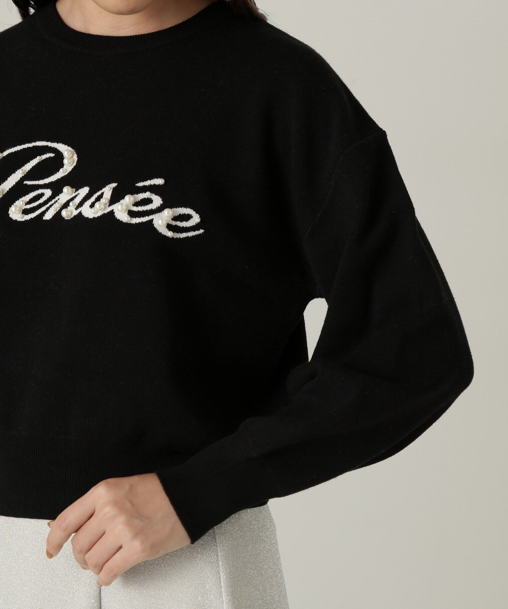 PROPORTION BODY DRESSING「パールロゴニット　WEB限定カラー：ブラウン　24AW」|ニット・セーター|