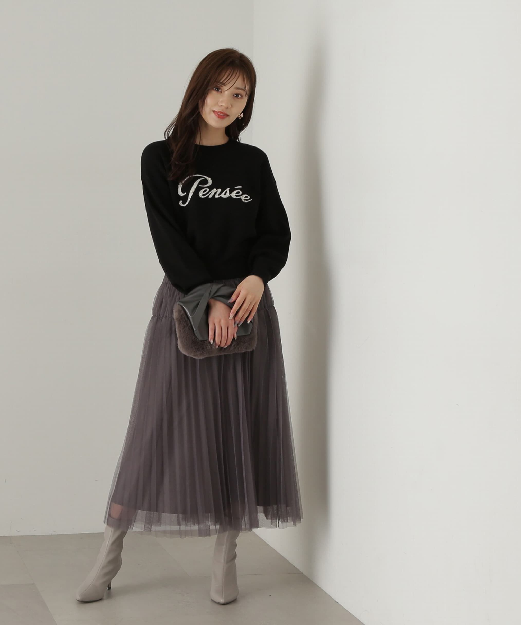 PROPORTION BODY DRESSING「パールロゴニット　WEB限定カラー：ブラウン　24AW」|ニット・セーター|