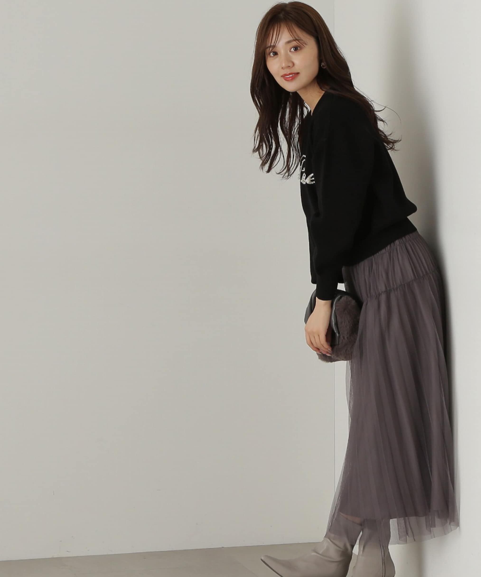 PROPORTION BODY DRESSING「パールロゴニット　WEB限定カラー：ブラウン　24AW」|ニット・セーター|