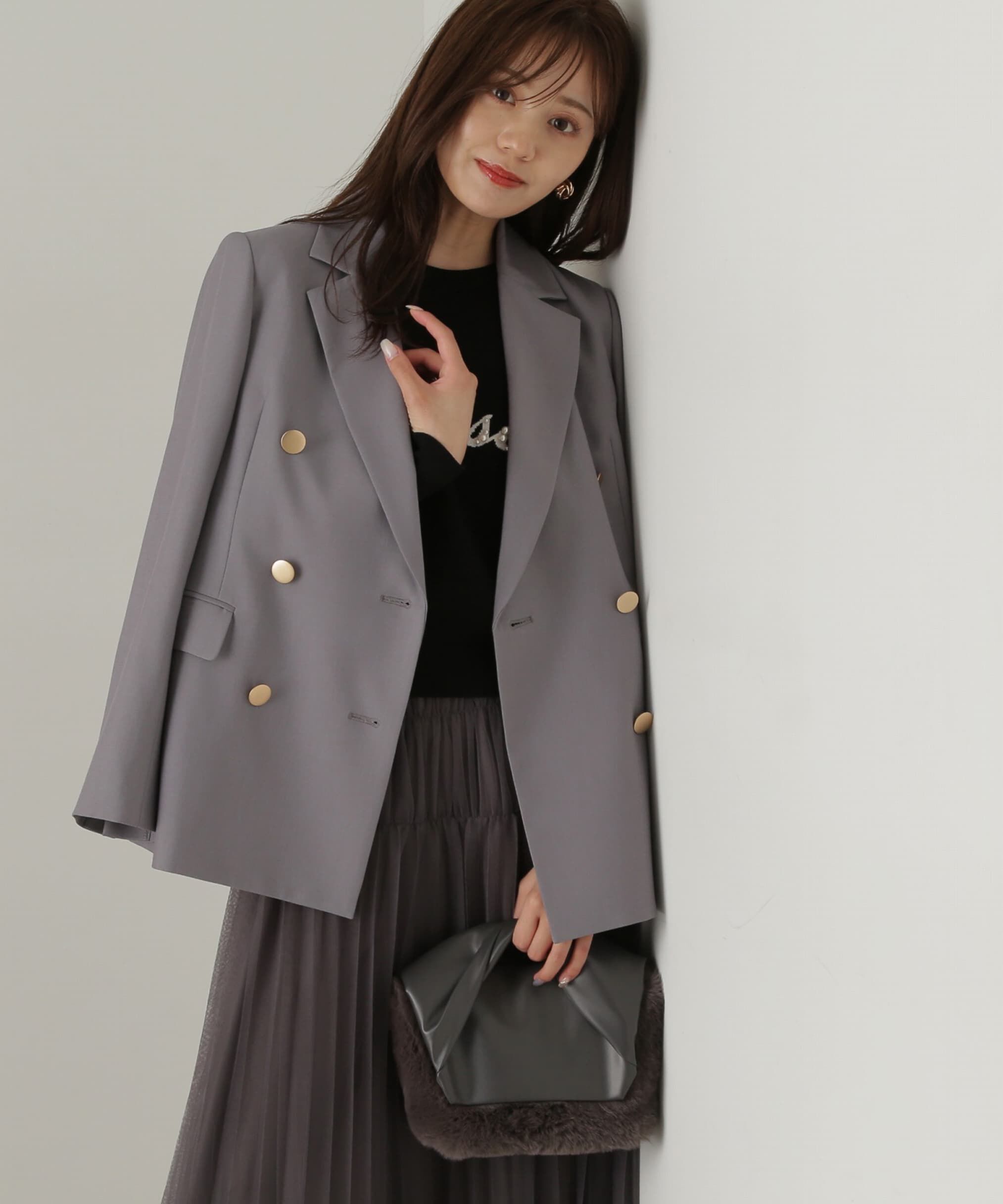 PROPORTION BODY DRESSING「パールロゴニット　WEB限定カラー：ブラウン　24AW」|ニット・セーター|