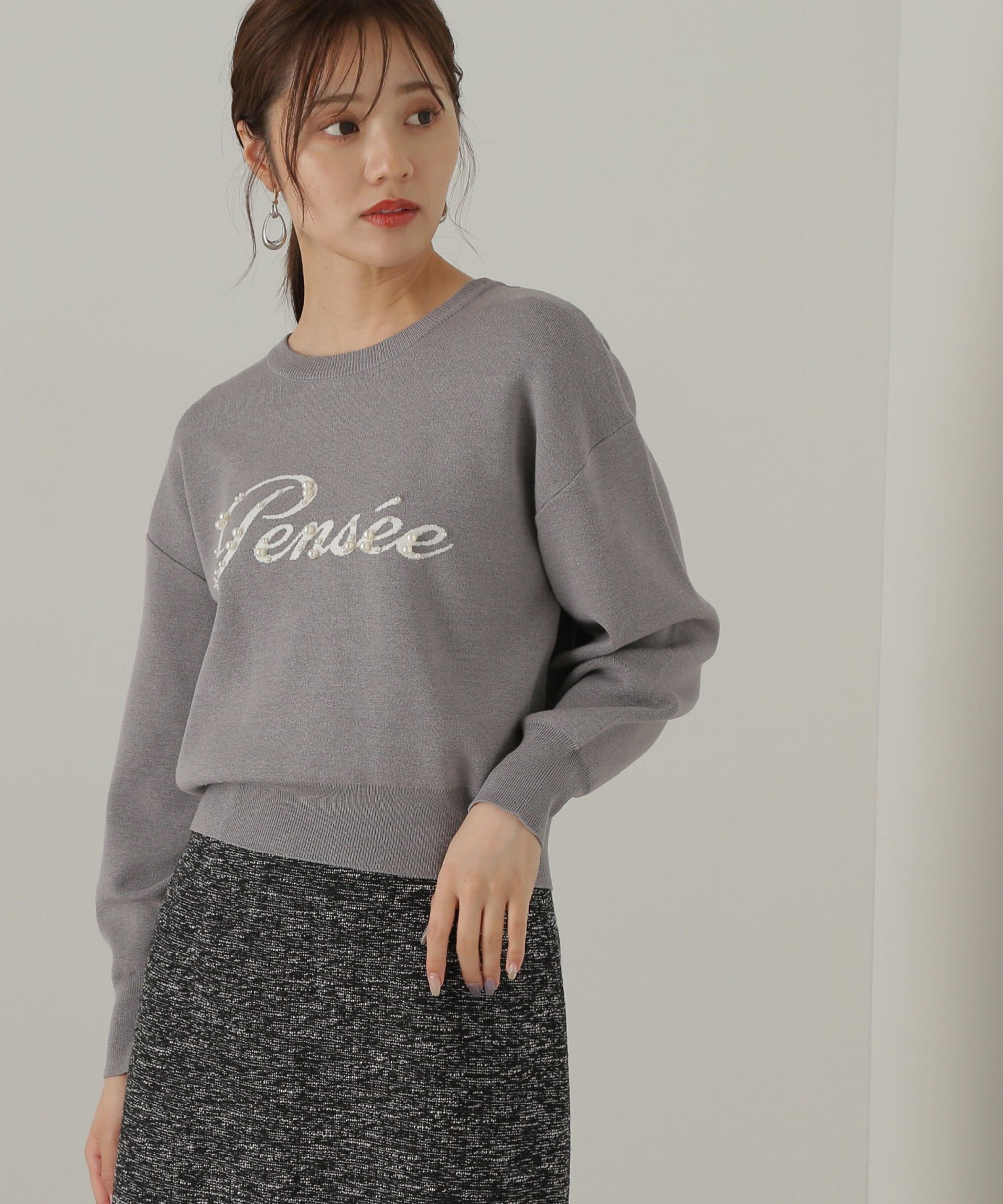 PROPORTION BODY DRESSING「パールロゴニット　WEB限定カラー：ブラウン　24AW」|ニット・セーター|