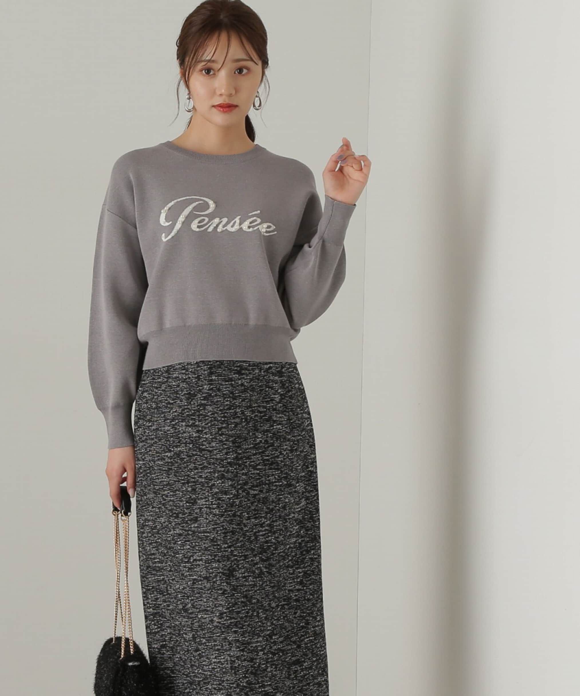 PROPORTION BODY DRESSING「パールロゴニット　WEB限定カラー：ブラウン　24AW」|ニット・セーター|