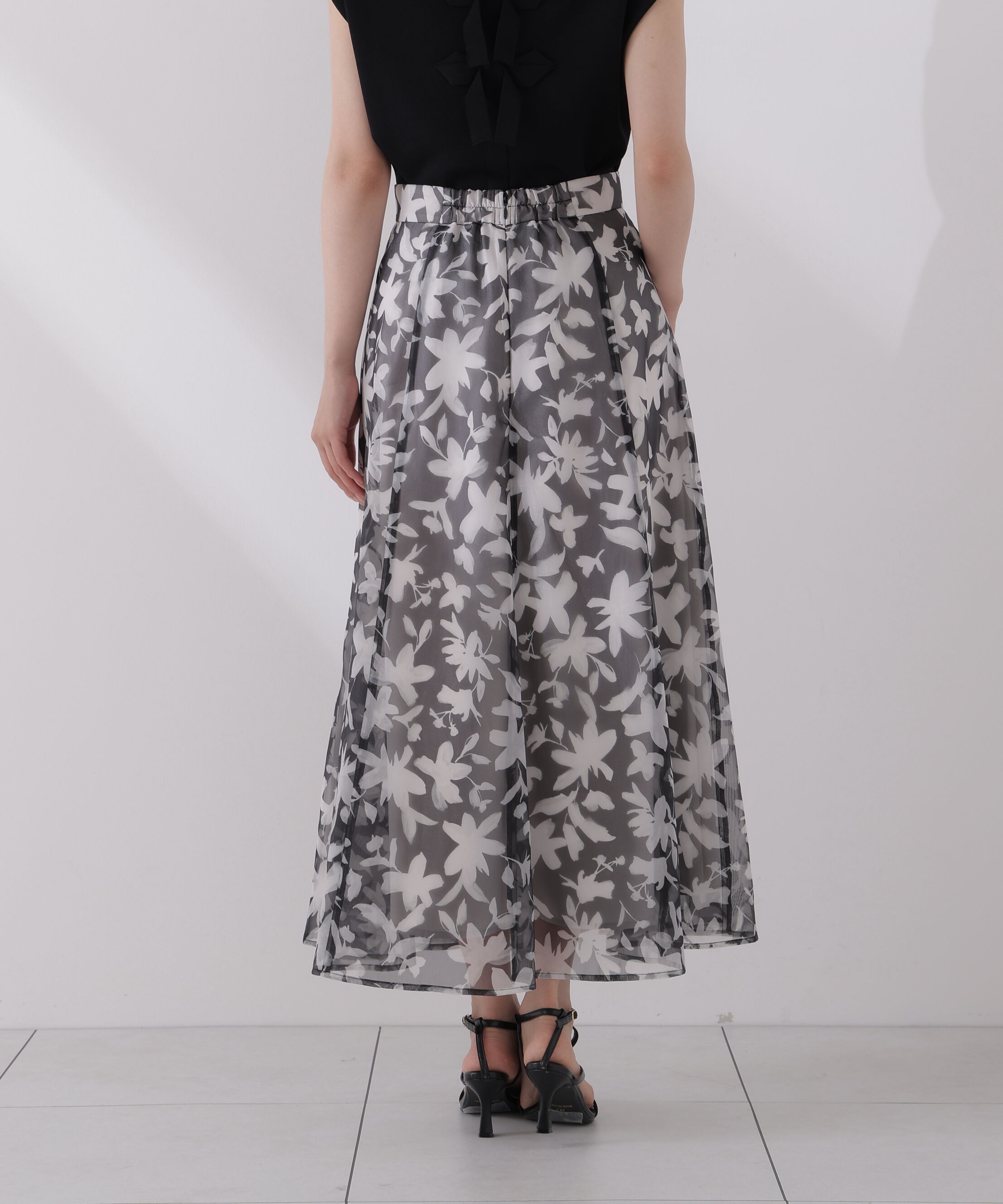 PROPORTION BODY DRESSING「＜ウォッシャブル＞ペイントフラワースカート」|スカート|