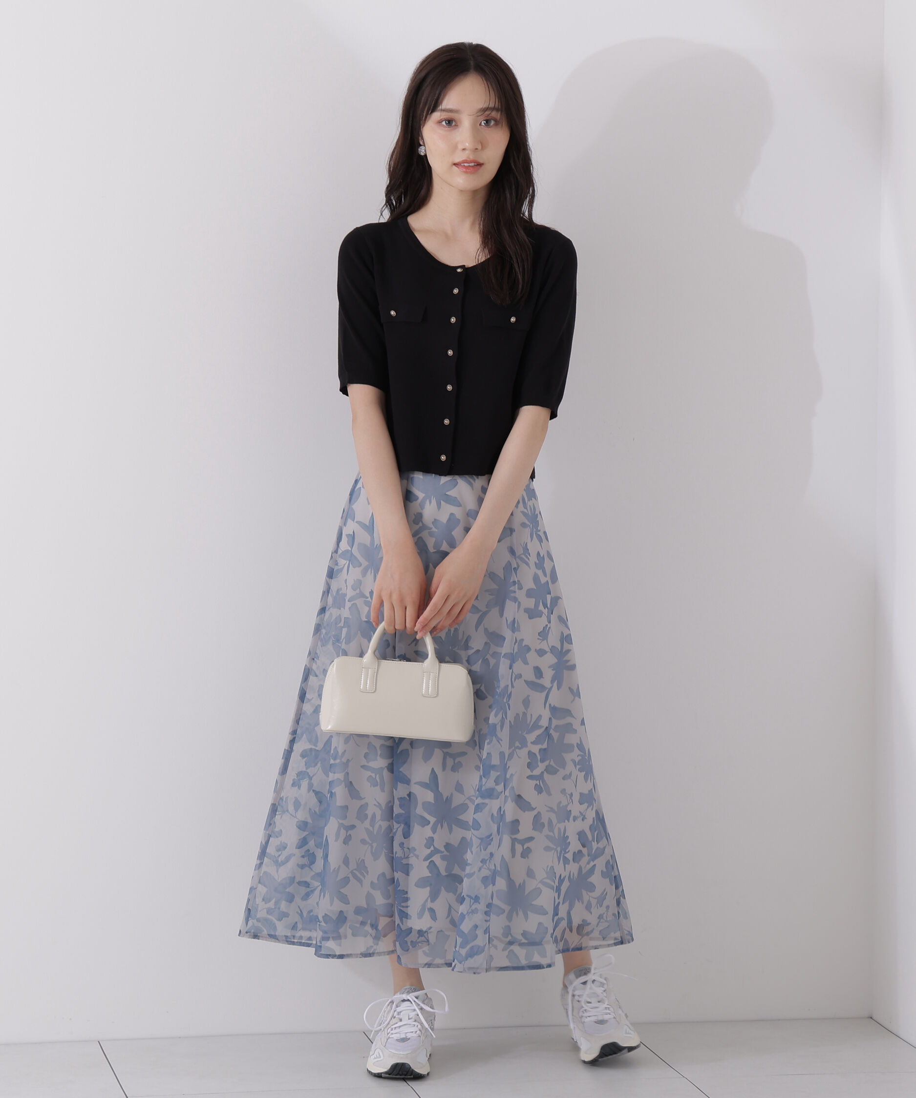 PROPORTION BODY DRESSING「＜ウォッシャブル＞ペイントフラワースカート」|スカート|