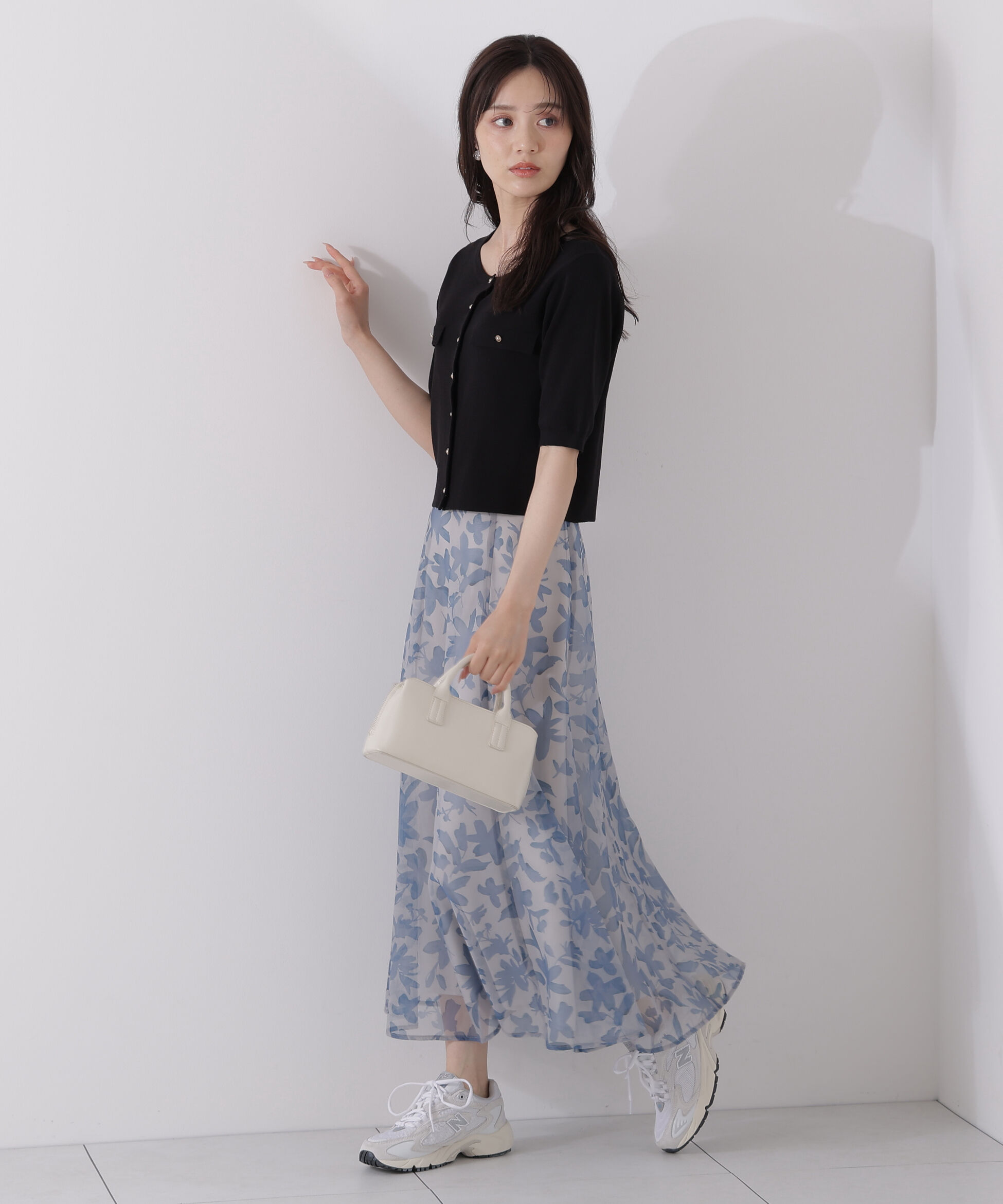 PROPORTION BODY DRESSING「＜ウォッシャブル＞ペイントフラワースカート」|スカート|