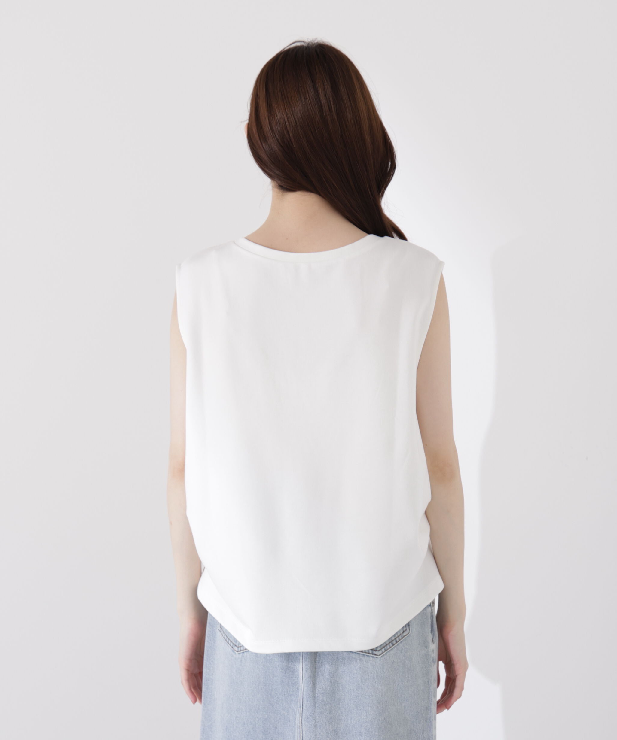 PROPORTION BODY DRESSING「＜ウォッシャブル＞Vネックフォルムカットソー」|Tシャツ・カットソー|
