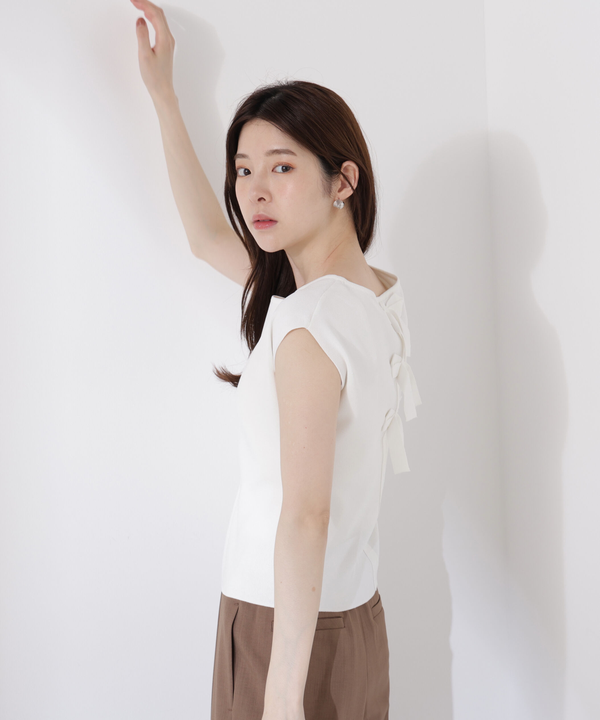 PROPORTION BODY DRESSING「前後2wayリボンニット」|ニット・セーター|