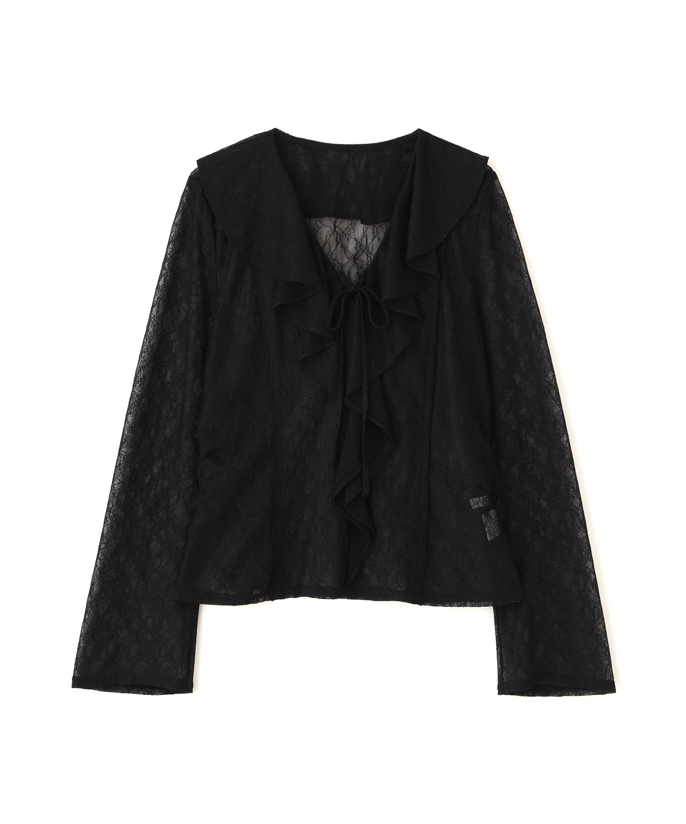 PROPORTION BODY DRESSING「＜ウォッシャブル＞ラッフルレースブラウス 25AW」|シャツ・ブラウス|