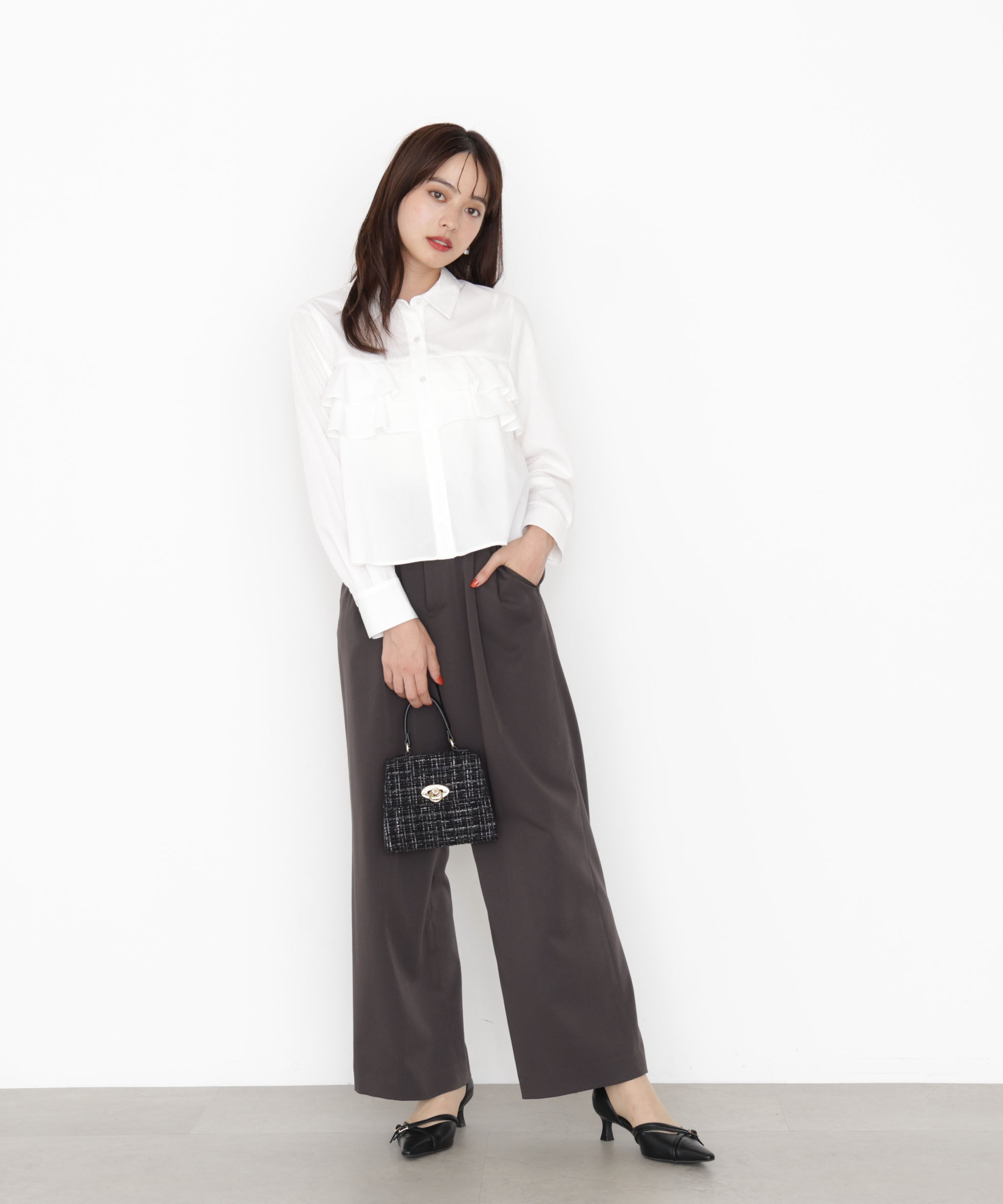 PROPORTION BODY DRESSING「フリルシャツ」|シャツ・ブラウス|