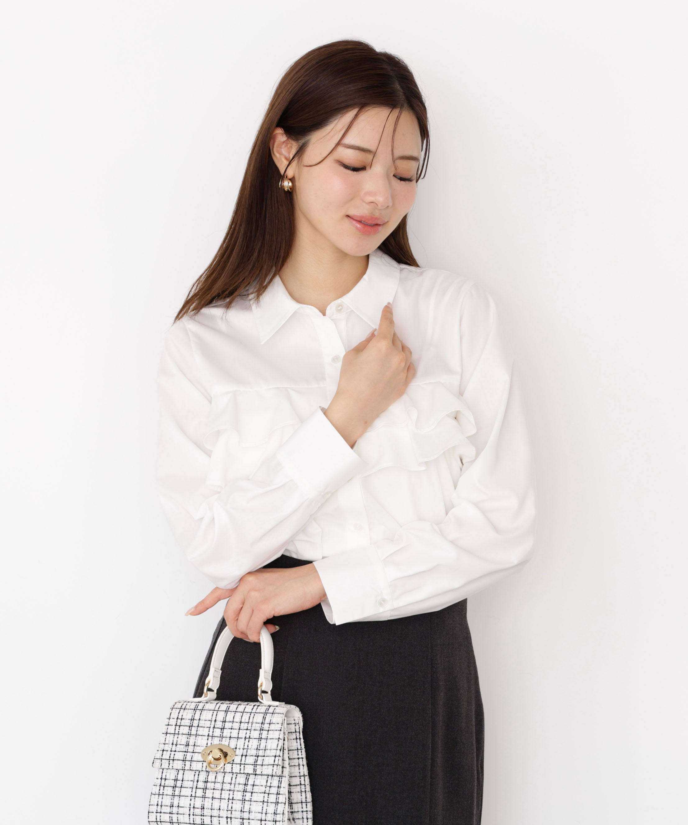 PROPORTION BODY DRESSING「フリルシャツ」|シャツ・ブラウス|