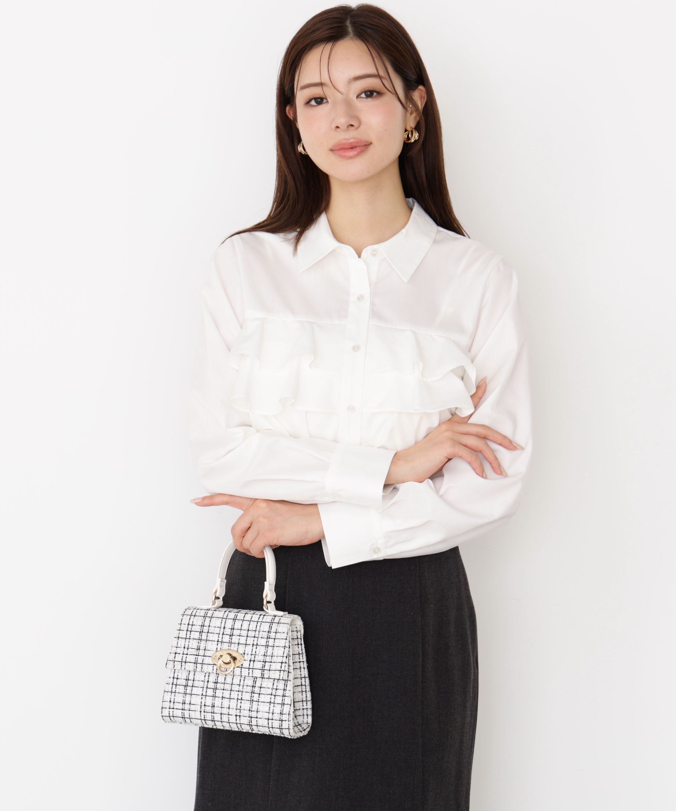 PROPORTION BODY DRESSING「フリルシャツ」|シャツ・ブラウス|