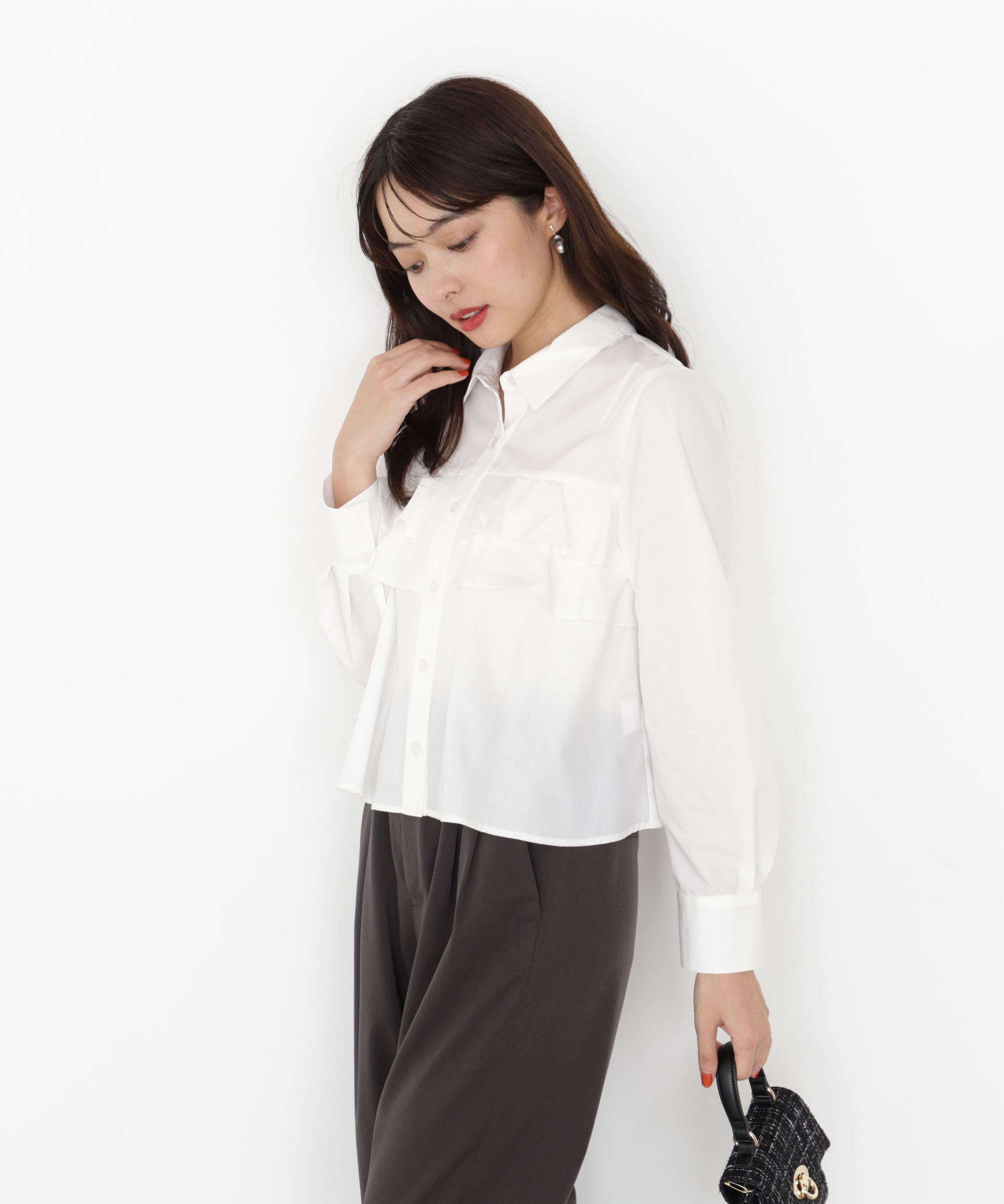 PROPORTION BODY DRESSING「フリルシャツ」|シャツ・ブラウス|