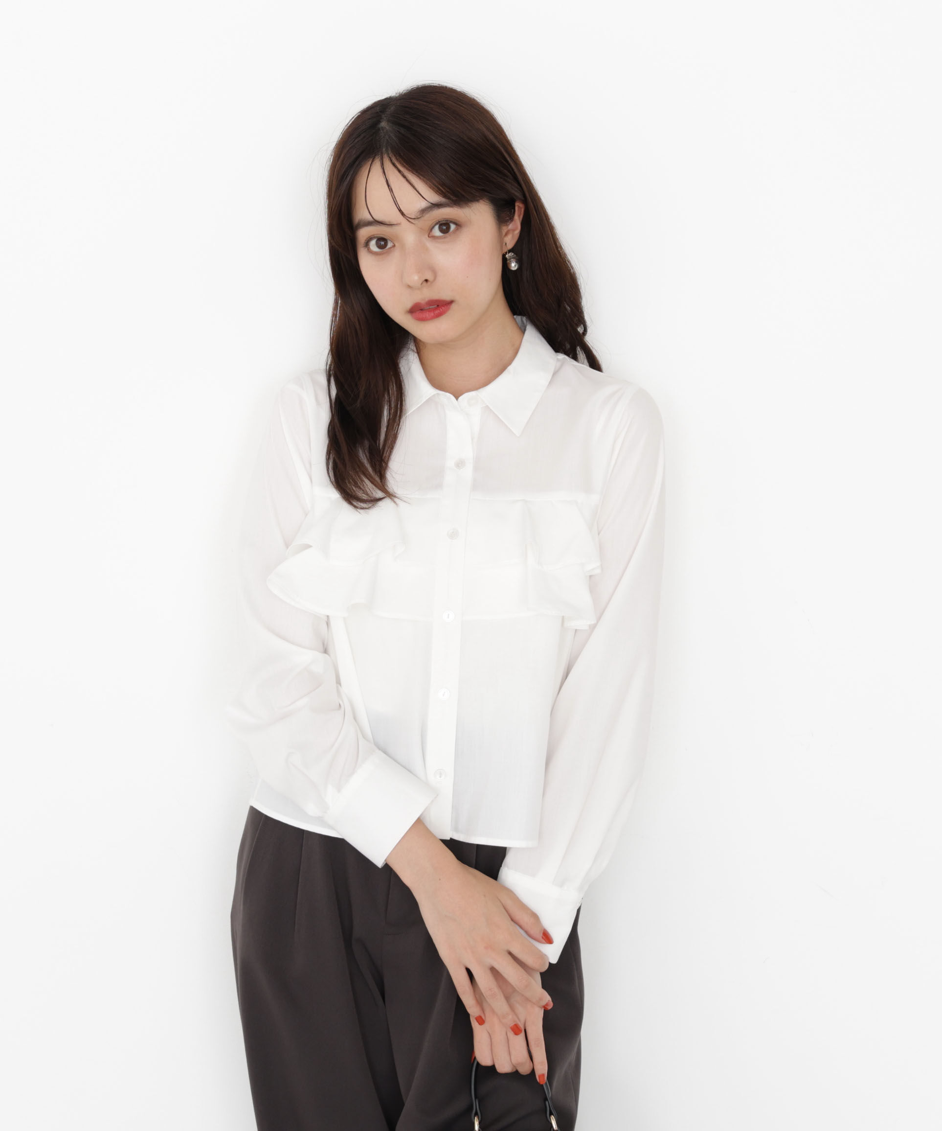 PROPORTION BODY DRESSING「フリルシャツ」|シャツ・ブラウス|