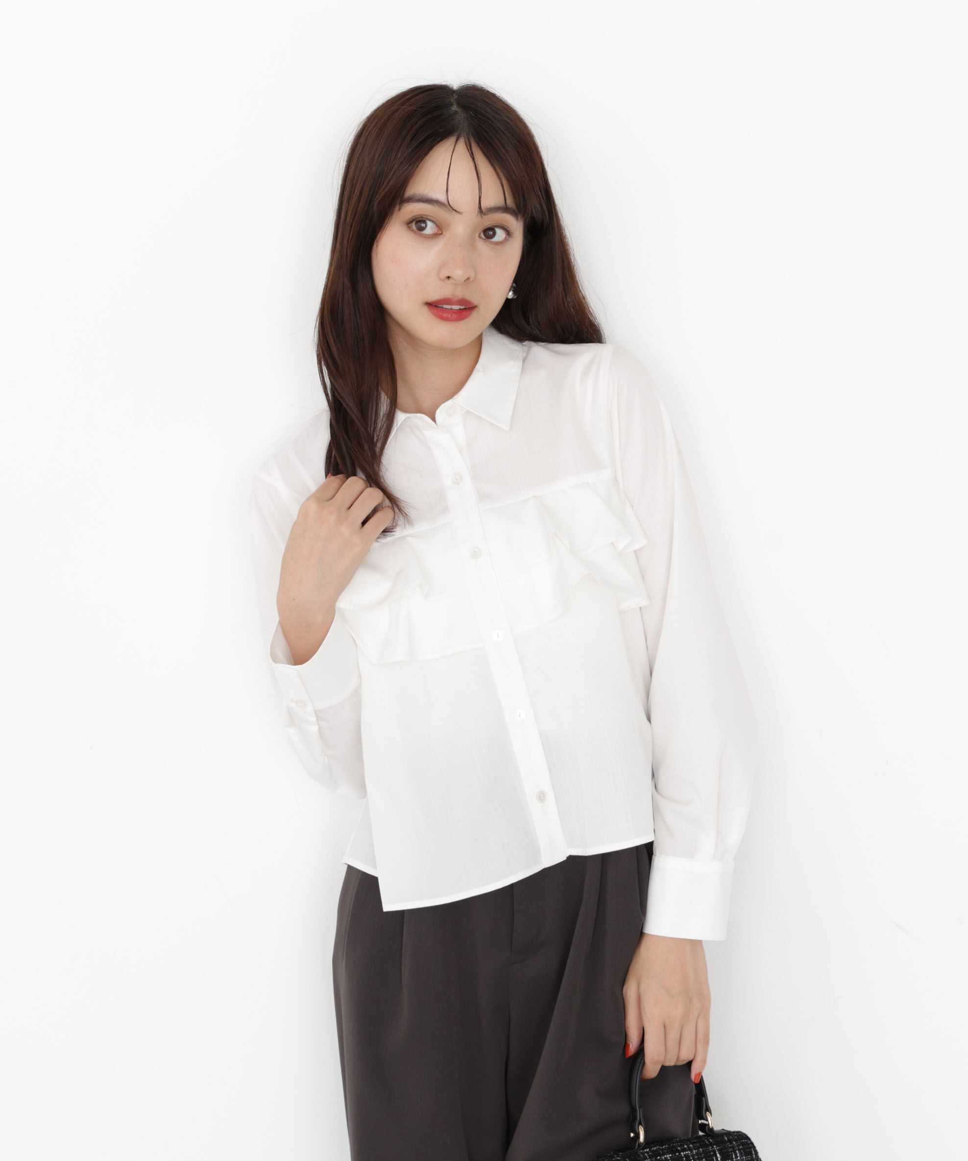 PROPORTION BODY DRESSING「フリルシャツ」|シャツ・ブラウス|