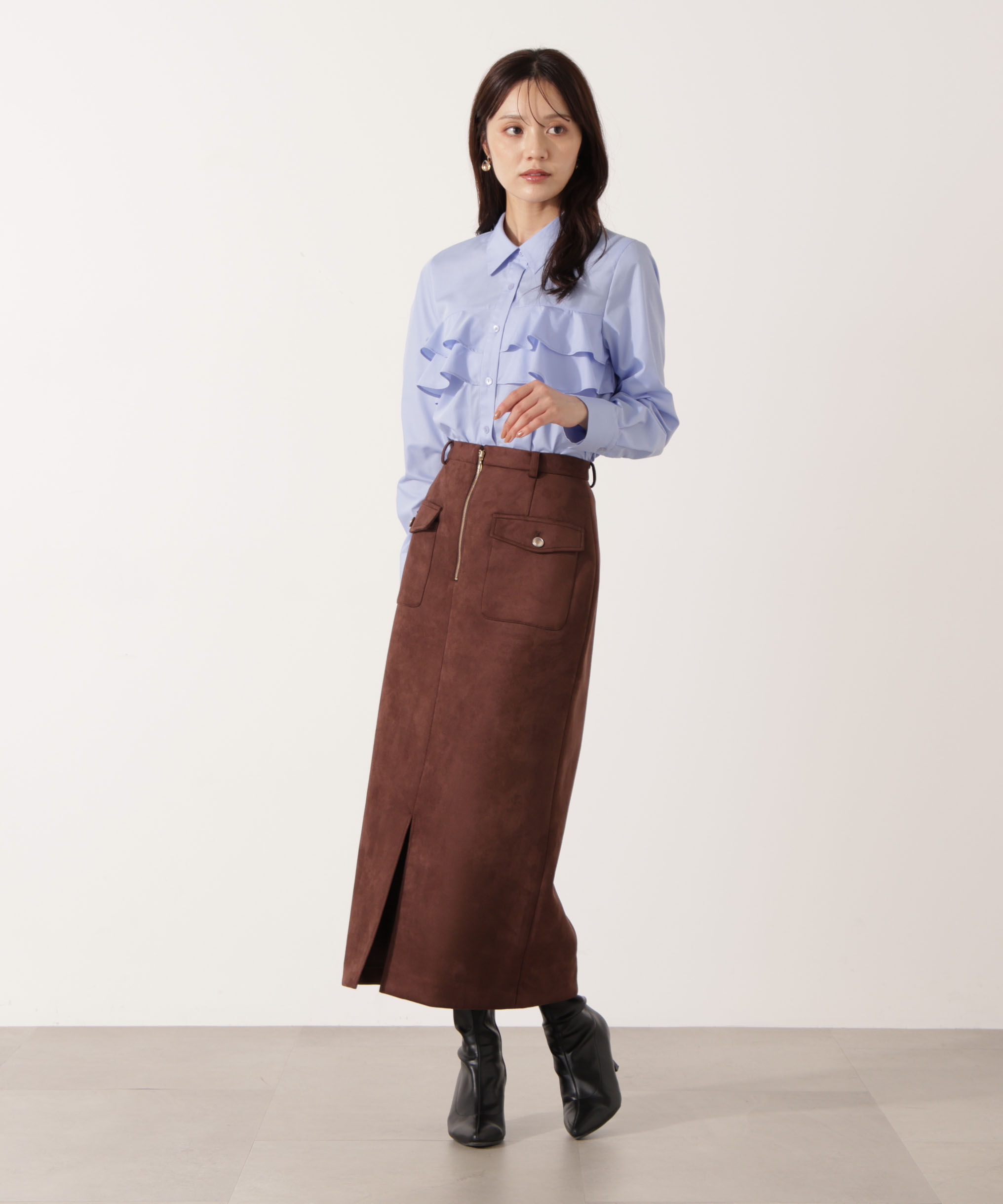 PROPORTION BODY DRESSING「フリルシャツ」|シャツ・ブラウス|