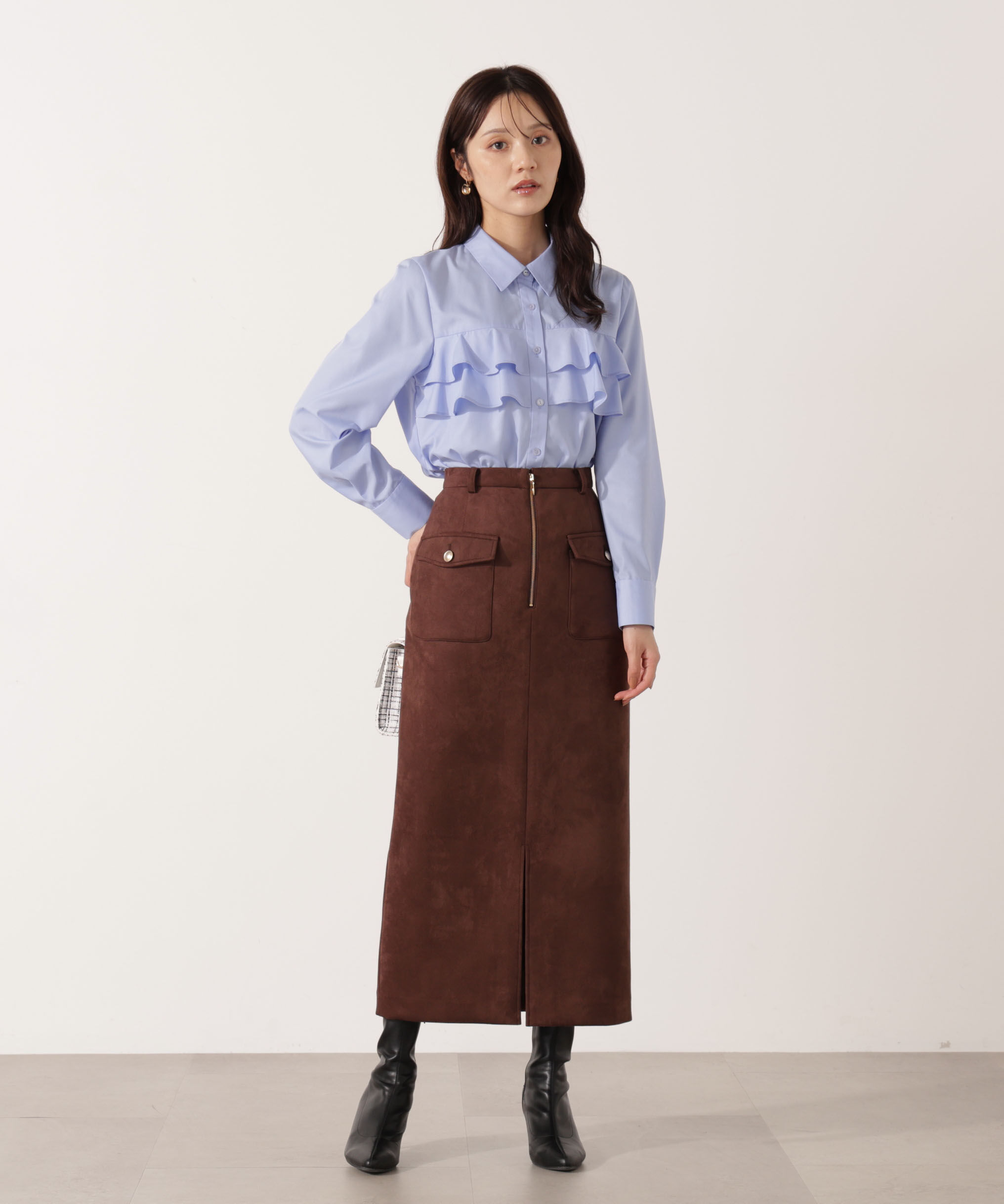 PROPORTION BODY DRESSING「フリルシャツ」|シャツ・ブラウス|