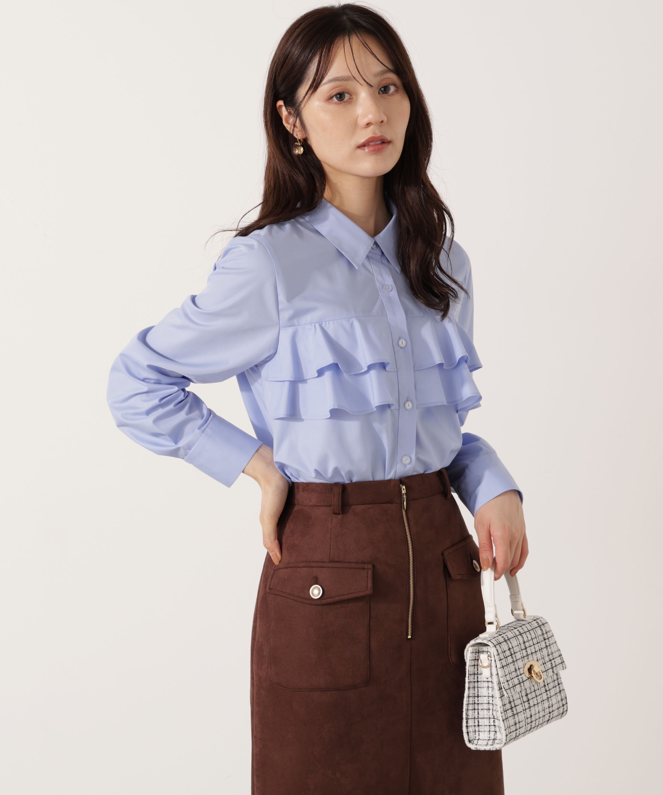 PROPORTION BODY DRESSING「フリルシャツ」|シャツ・ブラウス|