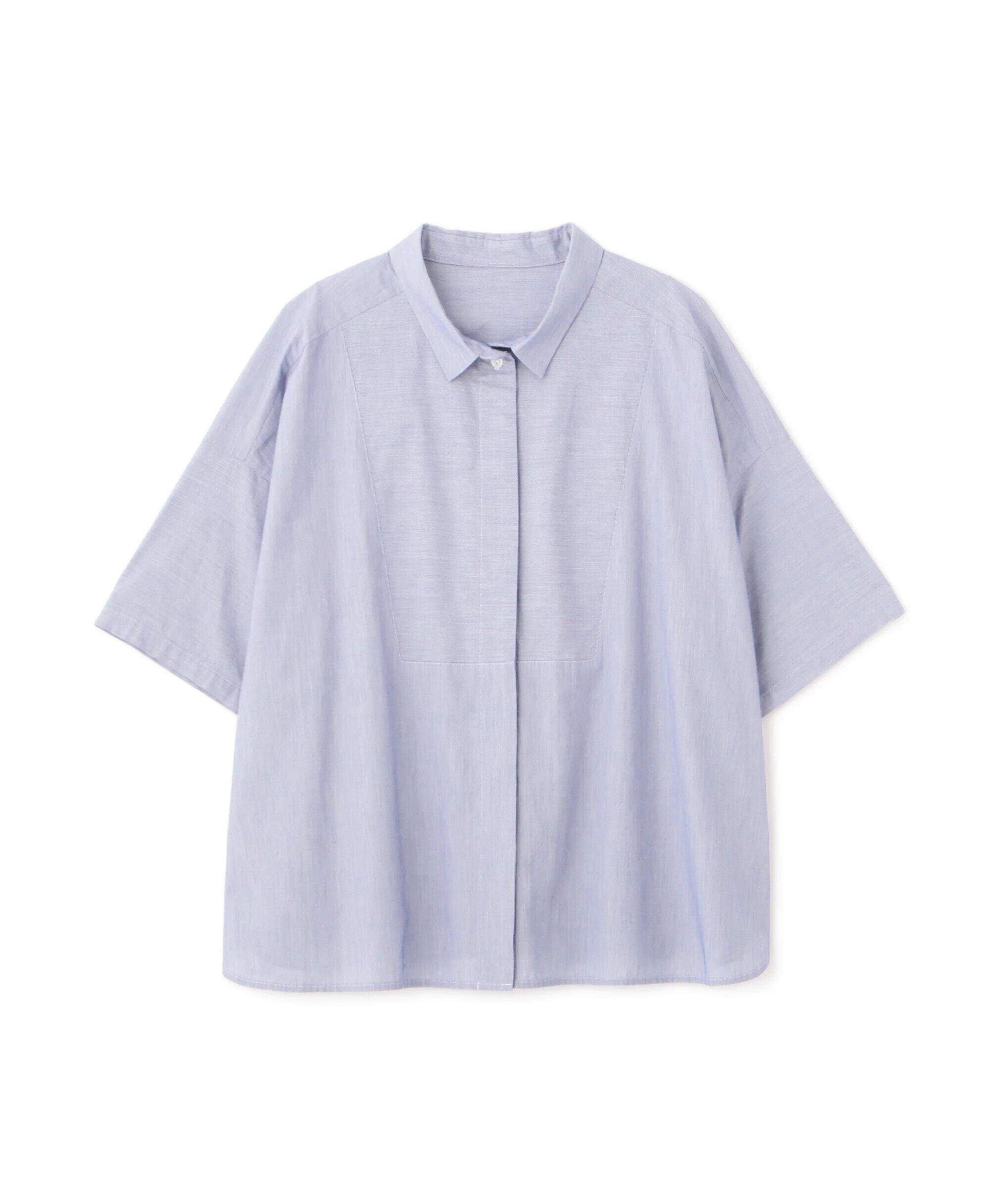  「◆コットンストライプボックスシャツ」|シャツ・ブラウス|