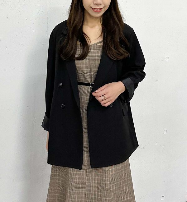 archives「ダブルブレストテーラードジャケット」|テーラードジャケット|BLACK