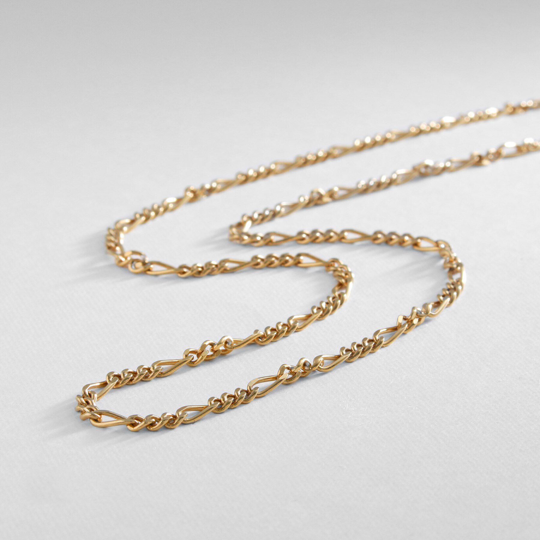 COCOSHNIK ONKITSCH「シルバー デザインチェーン フィガロネックレス GP」|ネックレス|