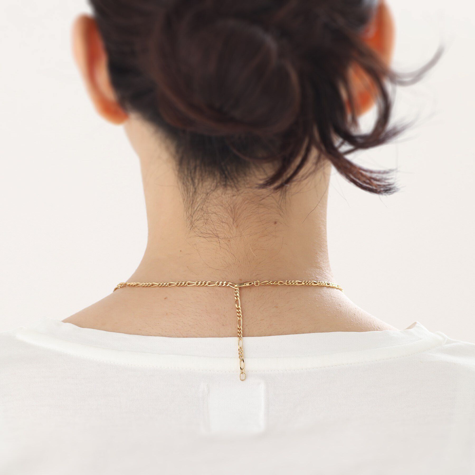 COCOSHNIK ONKITSCH「シルバー デザインチェーン フィガロネックレス GP」|ネックレス|