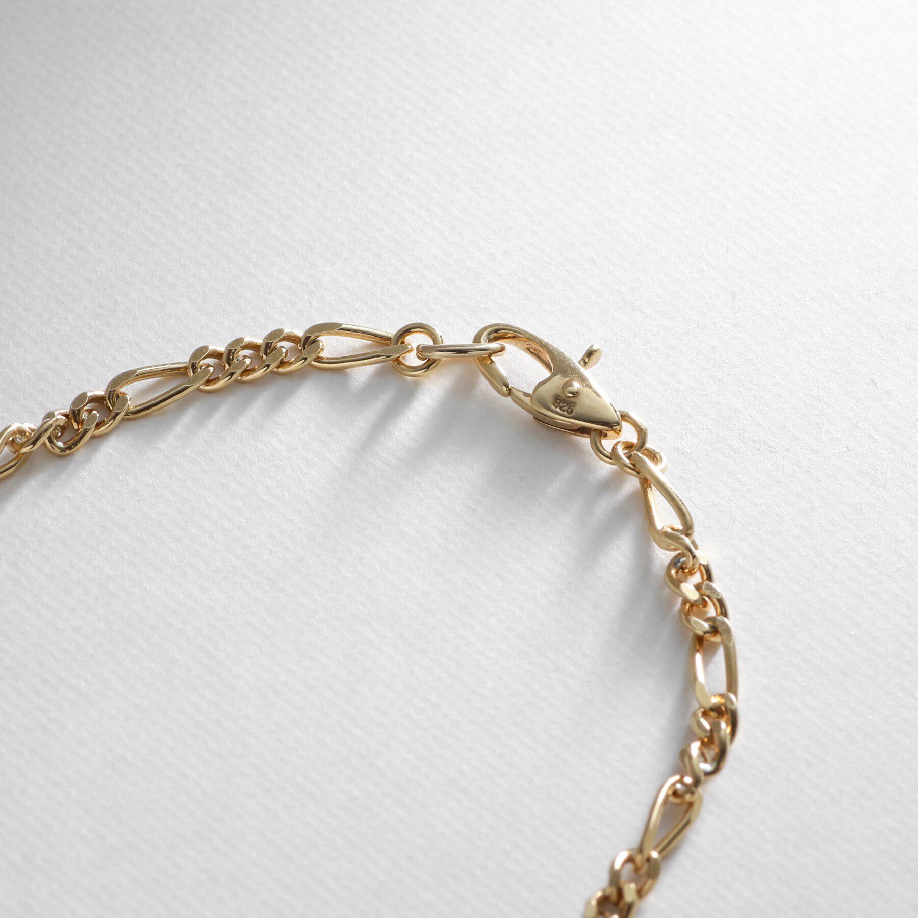 COCOSHNIK ONKITSCH「シルバー デザインチェーン フィガロネックレス GP」|ネックレス|