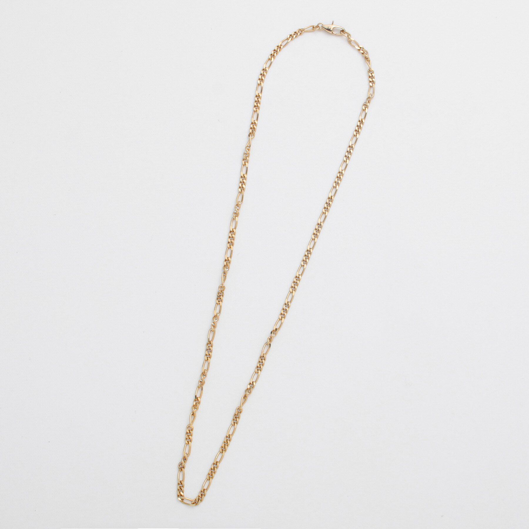 COCOSHNIK ONKITSCH「シルバー デザインチェーン フィガロネックレス GP」|ネックレス|