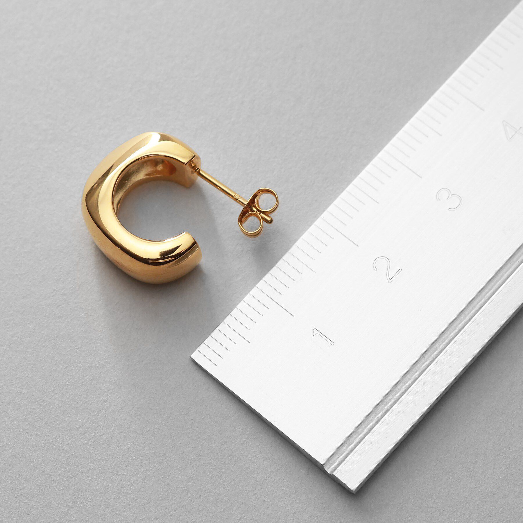 COCOSHNIK ONKITSCH「シルバー スモールフープ スロープカットピアス GP」|ピアス|