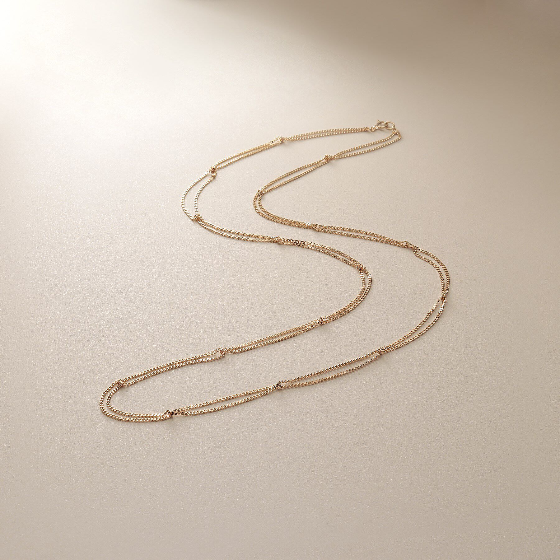 COCOSHNIK「K10キヘイループ ネックレス（60cm）」|ネックレス|