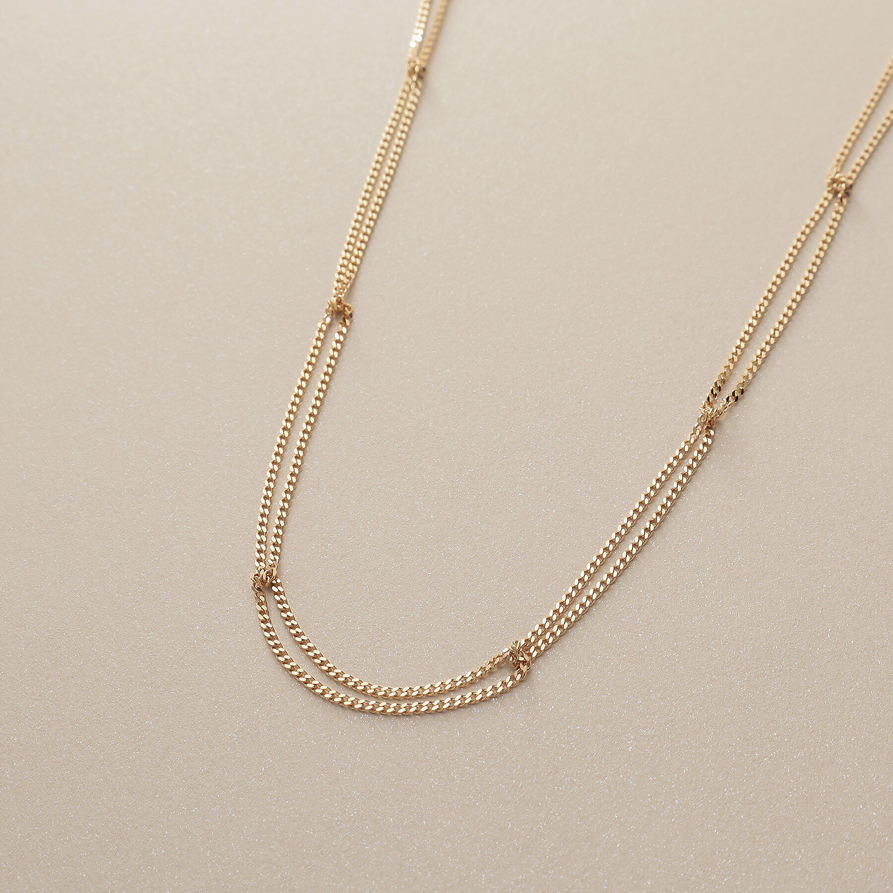 COCOSHNIK「K10キヘイループ ネックレス（60cm）」|ネックレス|