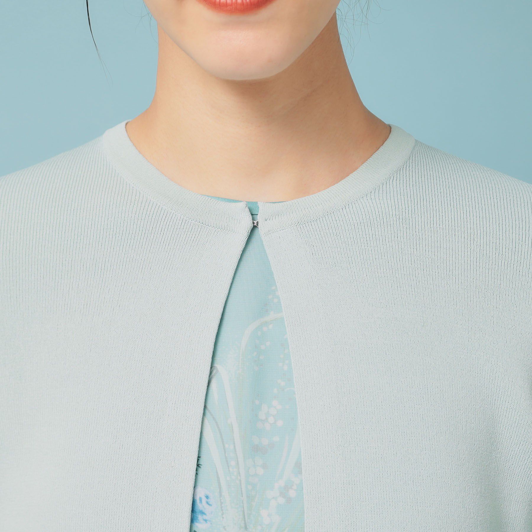 SunaUna「【人気シリーズ/4色展開】スカラップ7分袖ボレロ」|カーディガン|