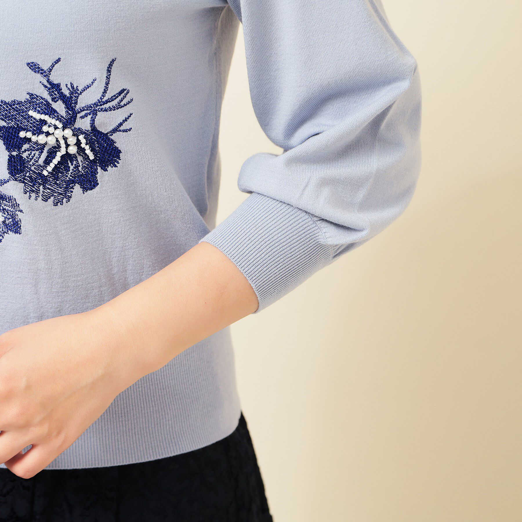 SunaUna「【SS～Lサイズ展開／手刺繍】クラフトニット」|ニット・セーター|