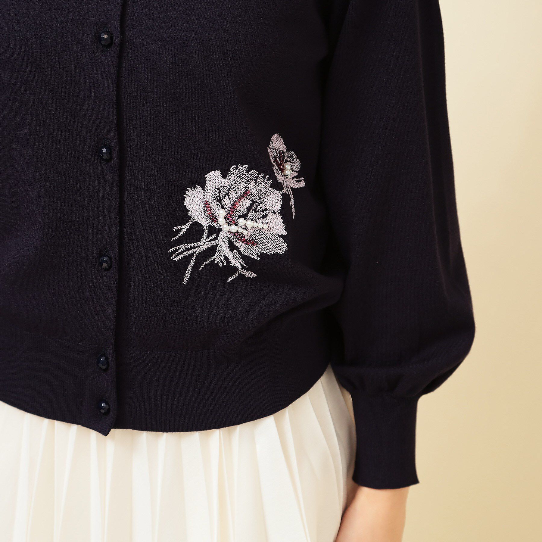 SunaUna「【SS～Lサイズ展開/手刺繍】クラフトカーディガン」|カーディガン|