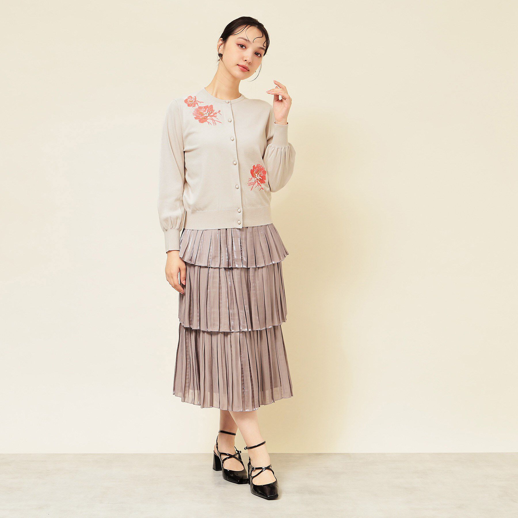 SunaUna「【SS～Lサイズ展開/手刺繍】クラフトカーディガン」|カーディガン|