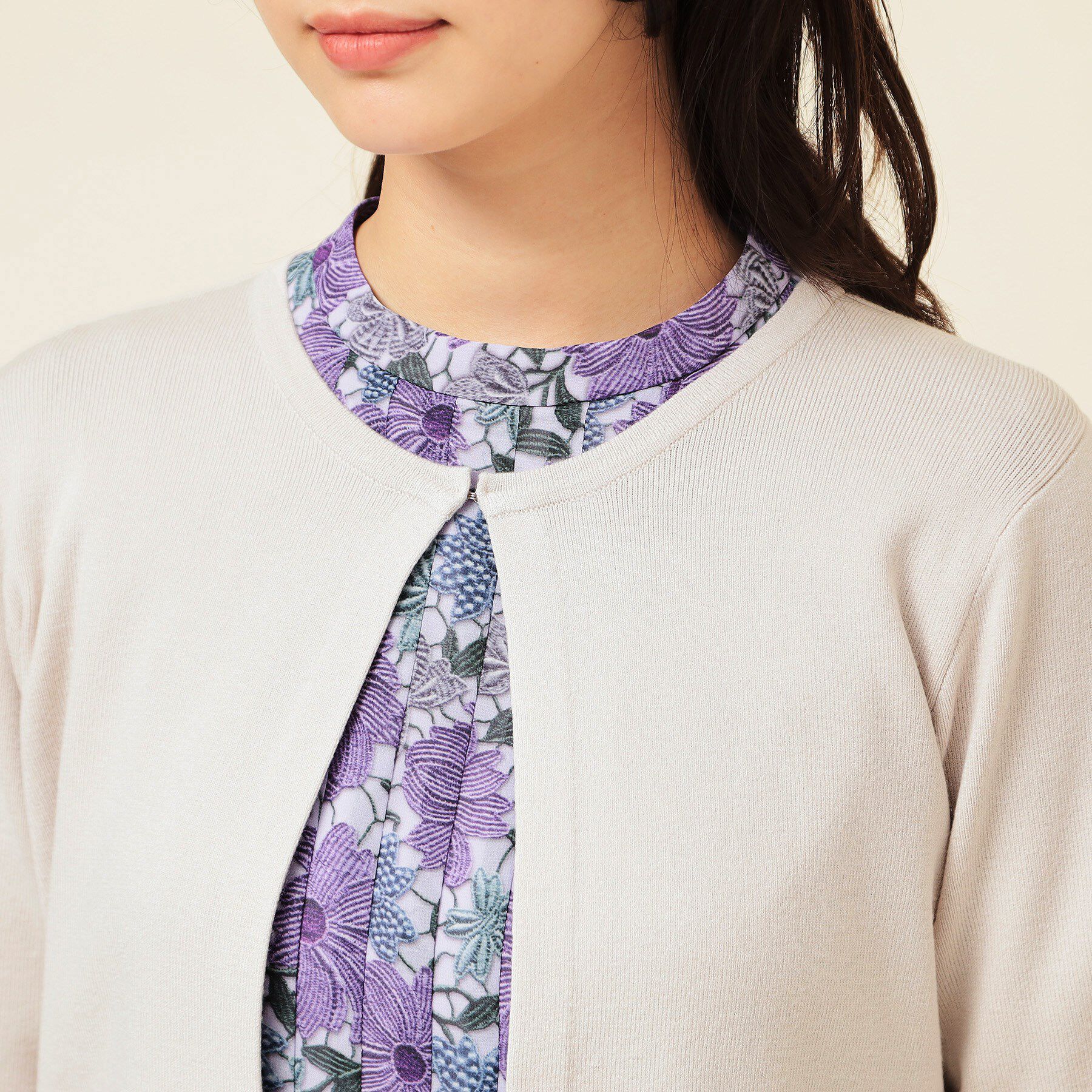 SunaUna「【4色展開／定番】スカラップボレロ」|カーディガン|