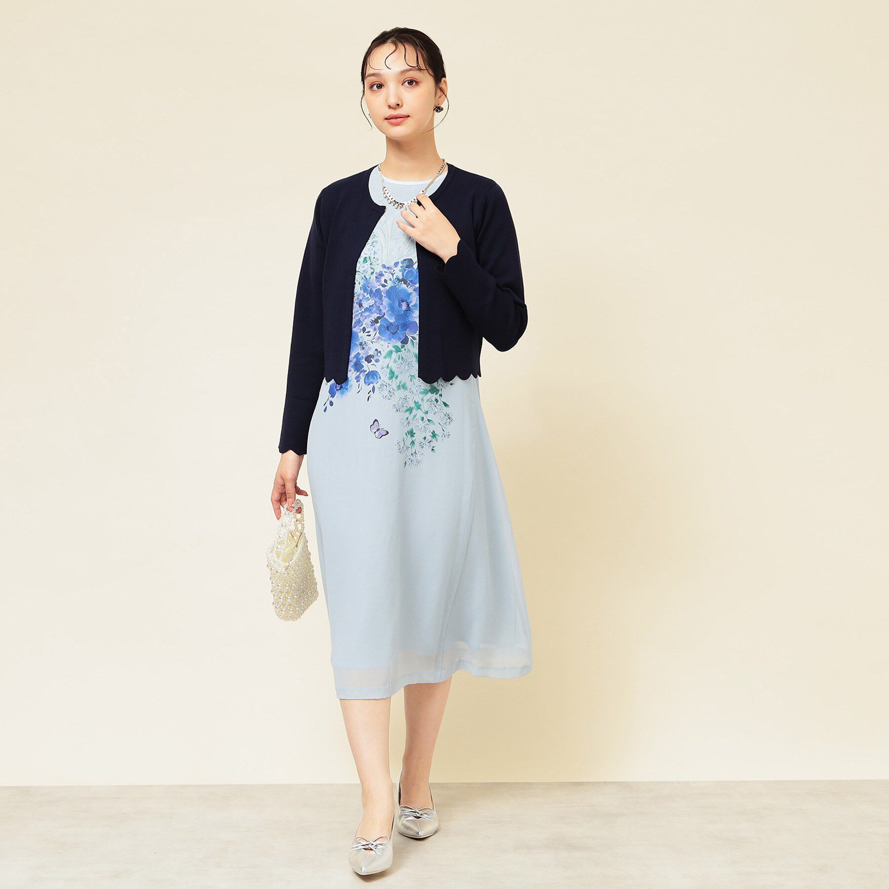 SunaUna「【4色展開／定番】スカラップボレロ」|カーディガン|